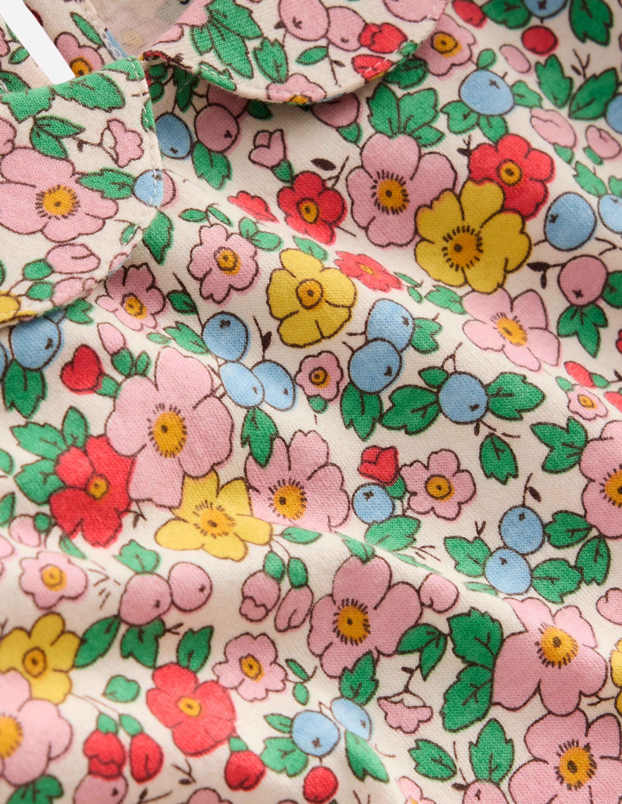 Top à col en jersey-Fleur de pommier vanille - Image 3