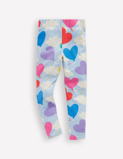 Lustige Leggings-Nebligblau Ballon Himmel