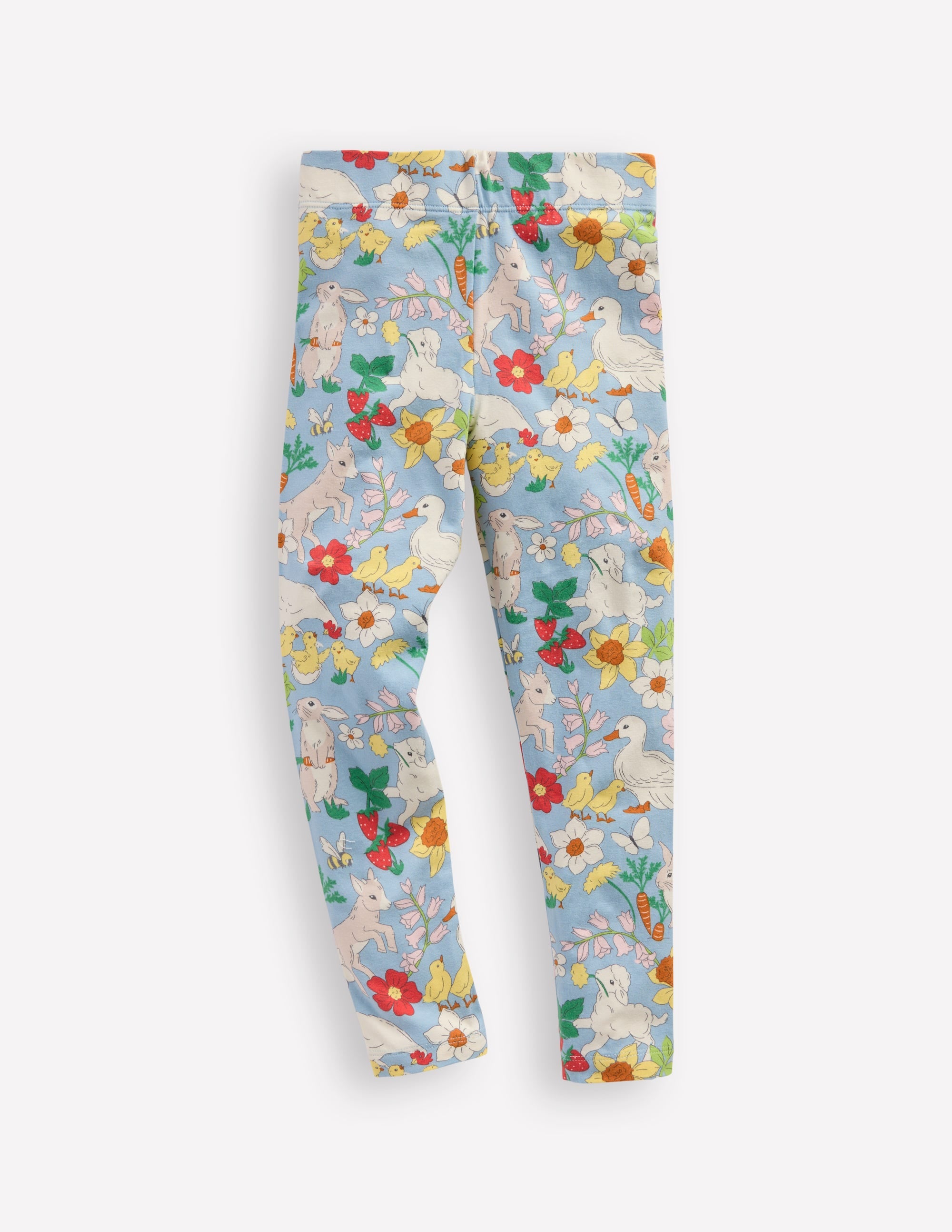 Lustige Leggings für jeden Tag-Blau Frühlingswiese - Image 1