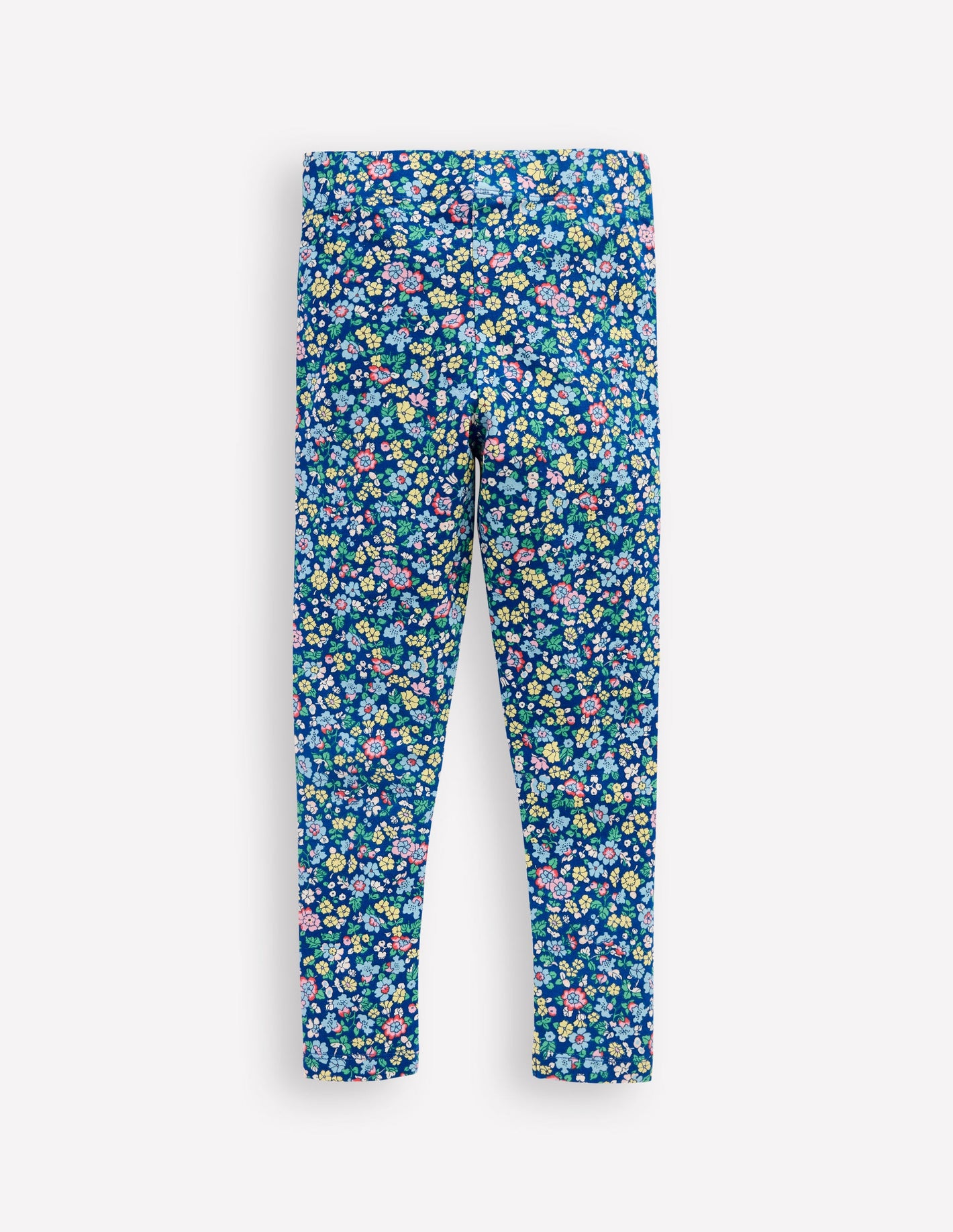 Lustige Leggings-Saphirblau Nautisches Blumenmuster