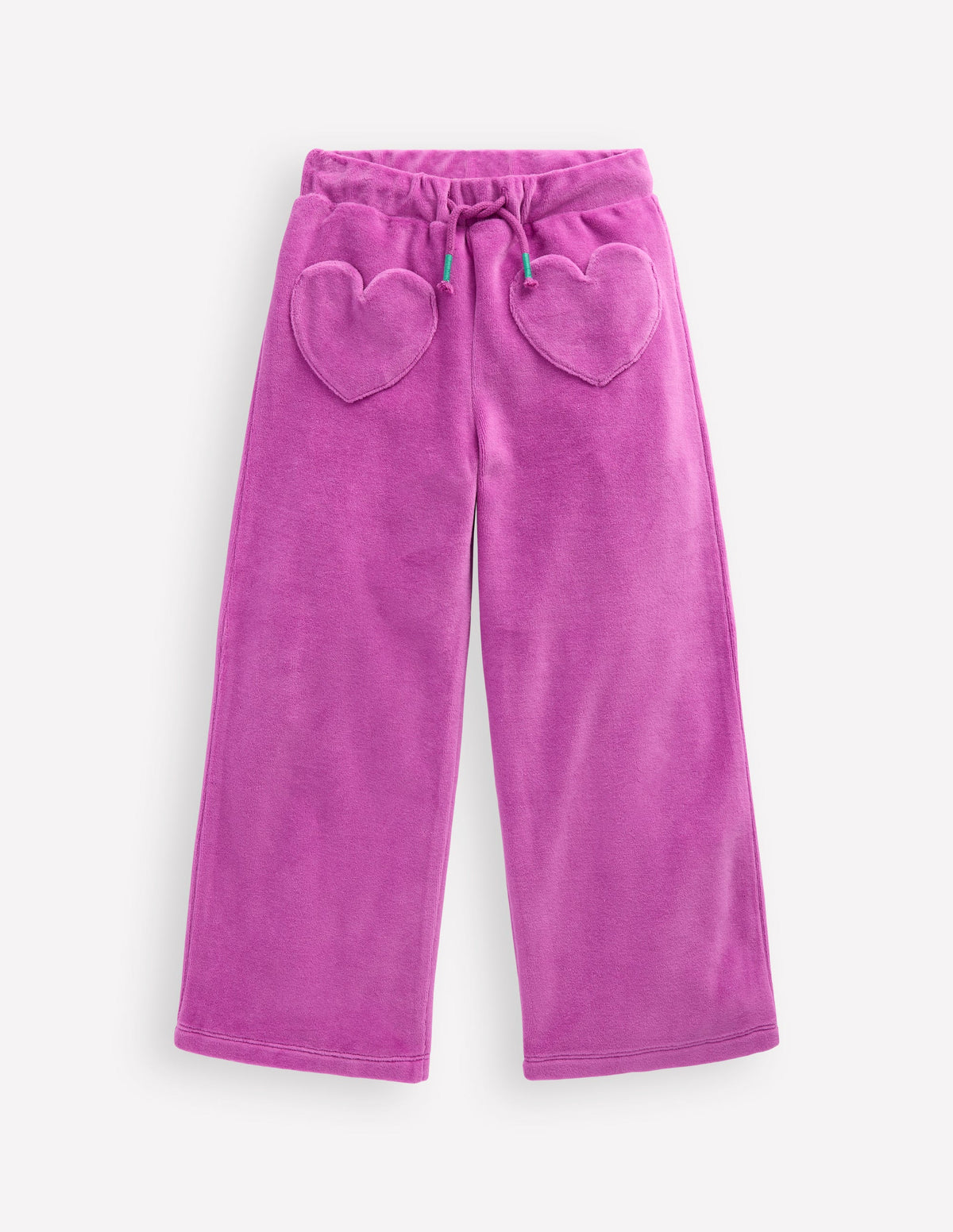 Samt-Jogginghose mit Herztasche-Fingerhut-Lila - Image 1
