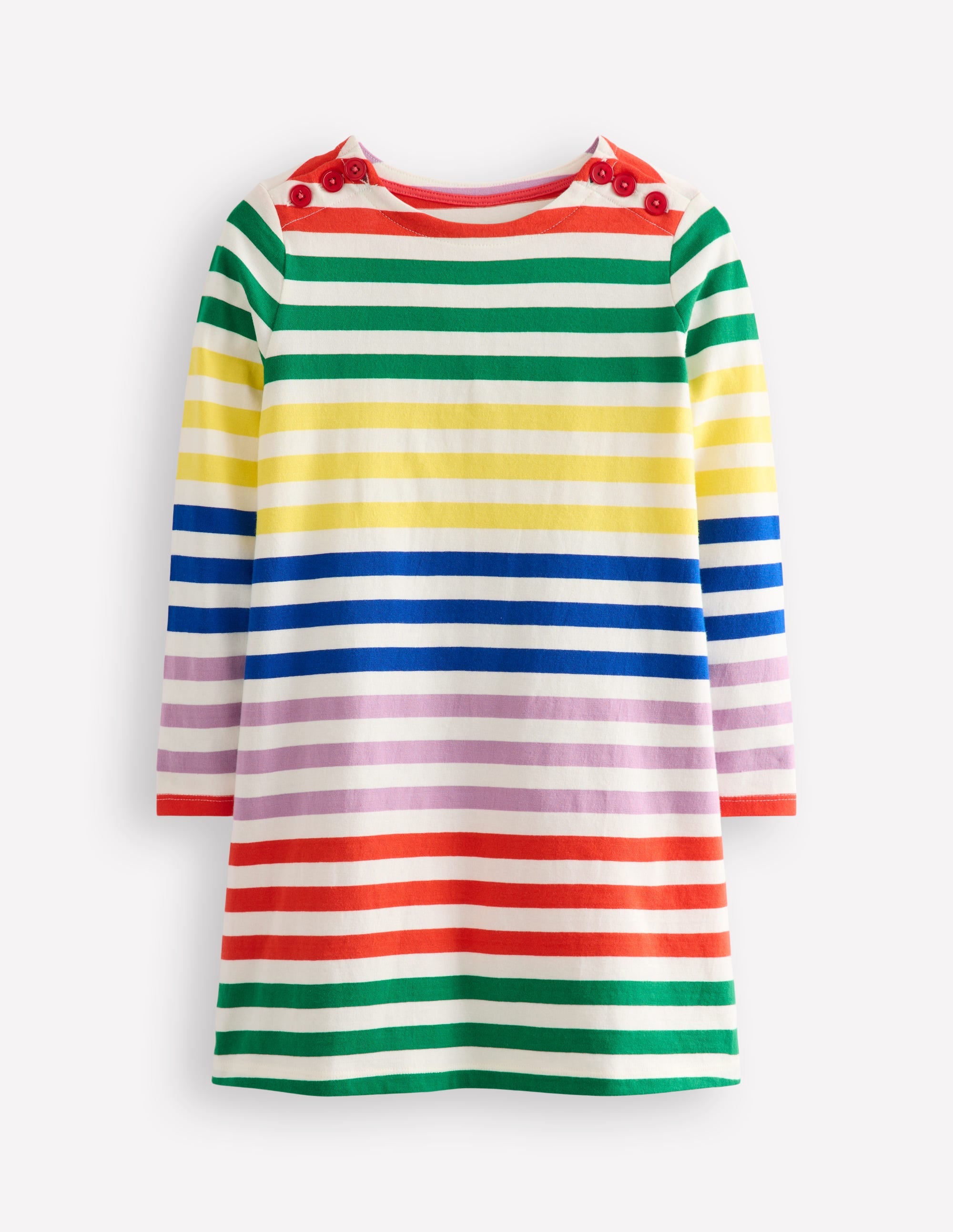 Fun Breton Dress-Multi Stripe - Image 1