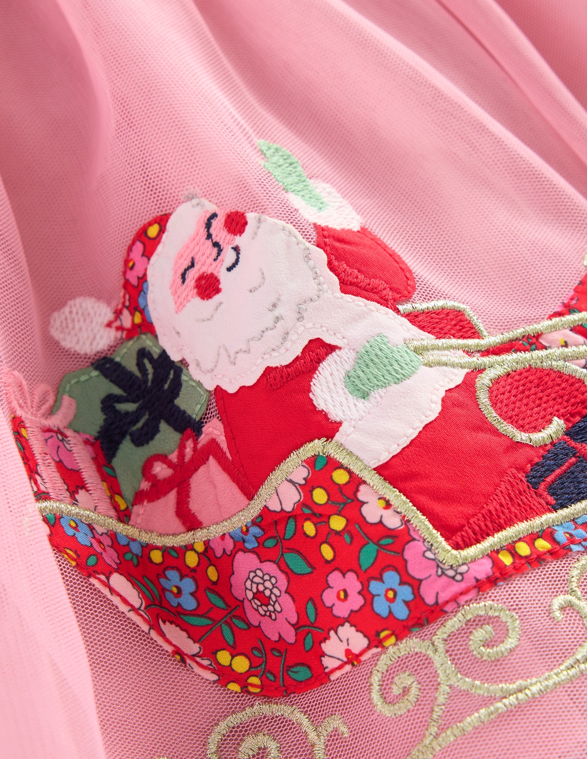 Fun Tulle Skirt-Almond Pink Reindeer - Image 3
