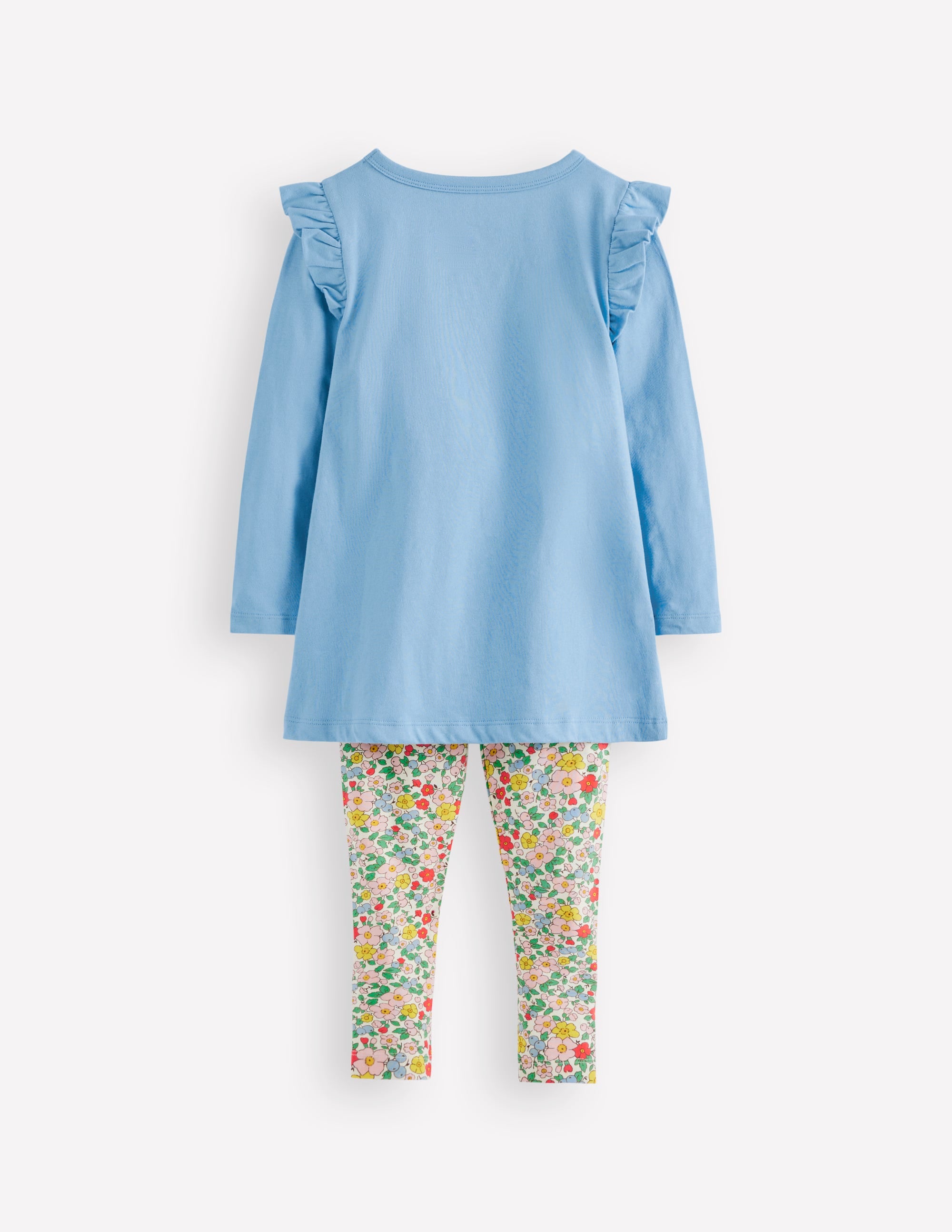 Ensemble tunique et legging à appliqué-Lapins bleu glacier - Image 2