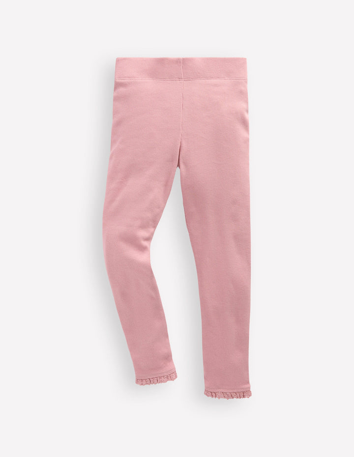 Legging côtelé-Rose vintage