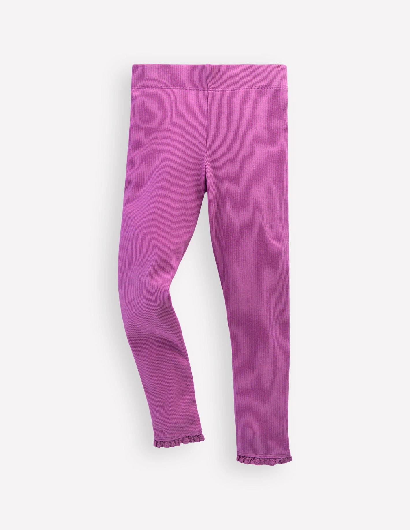 Gerippte Leggings-Fingerhut-Lila