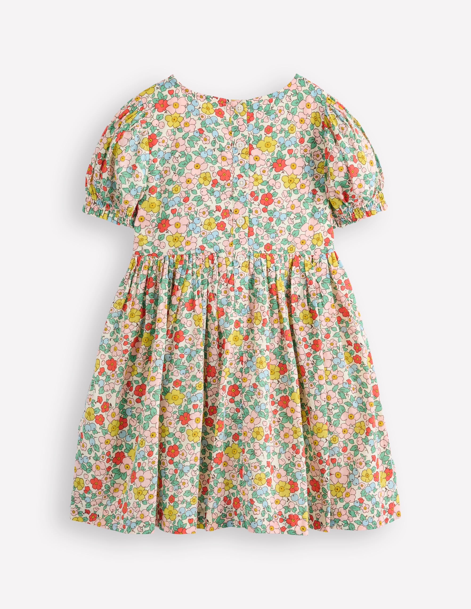 Robe Madeline tissée-Fleur de pommier blanc vanille - Image 2