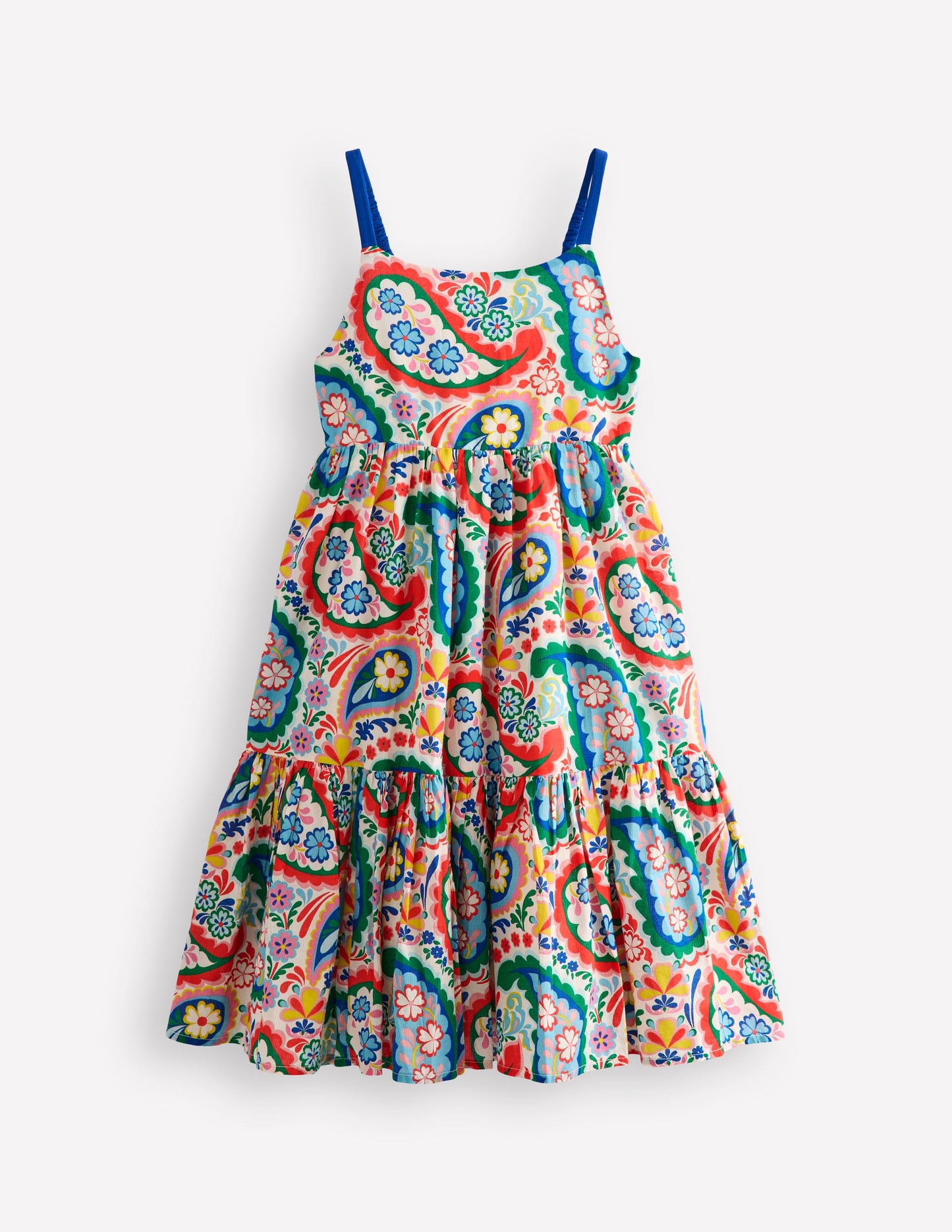 Aurelia Tiered Twirly Dress-Multi Paisley