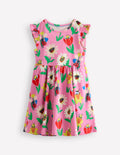 Posie Kleid mit Rüschenärmeln-Fliederzucker Frühlingsgarten