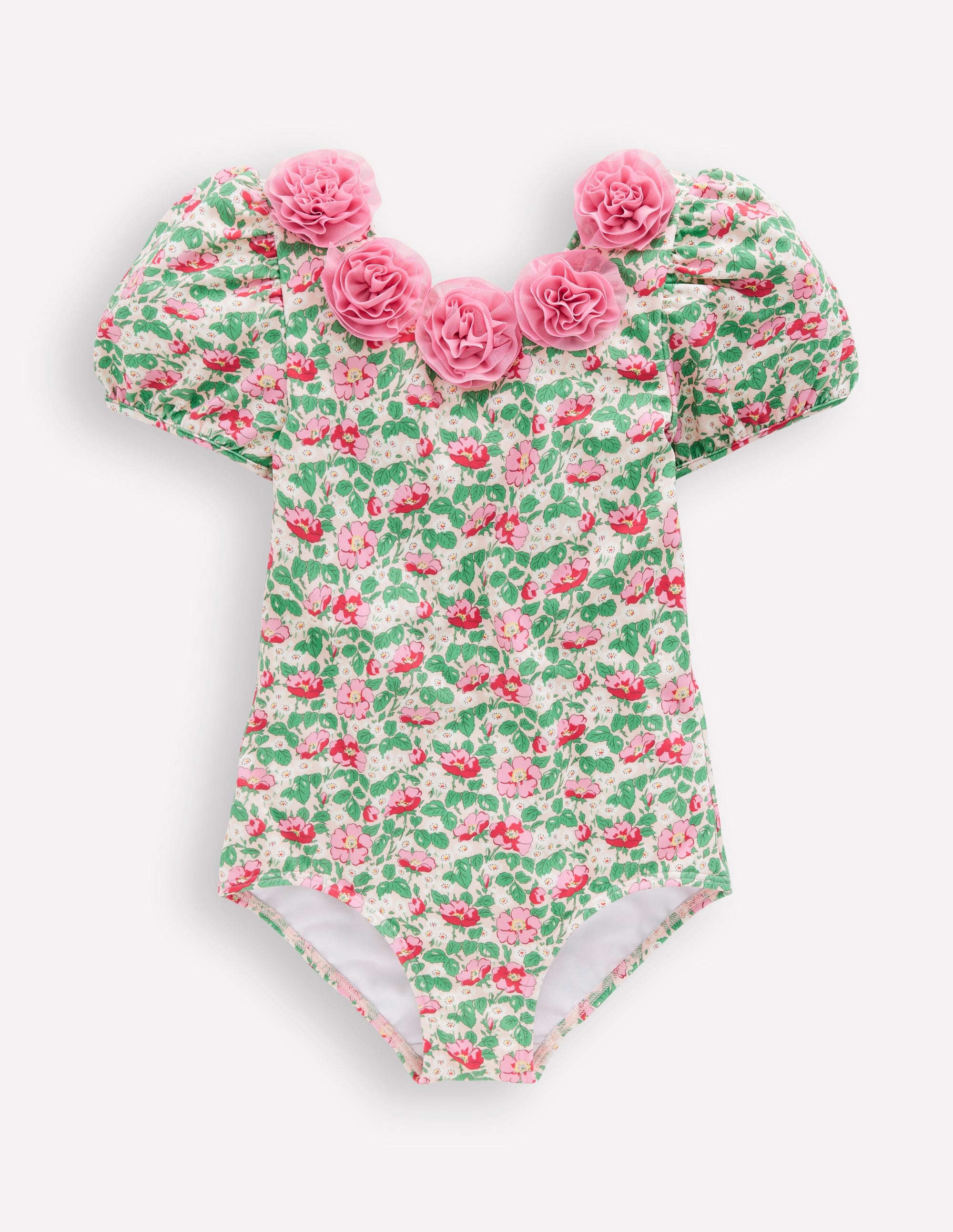 Pretty Scoopback Swimsuit-Chalk Pink Wild Rose - Image 1