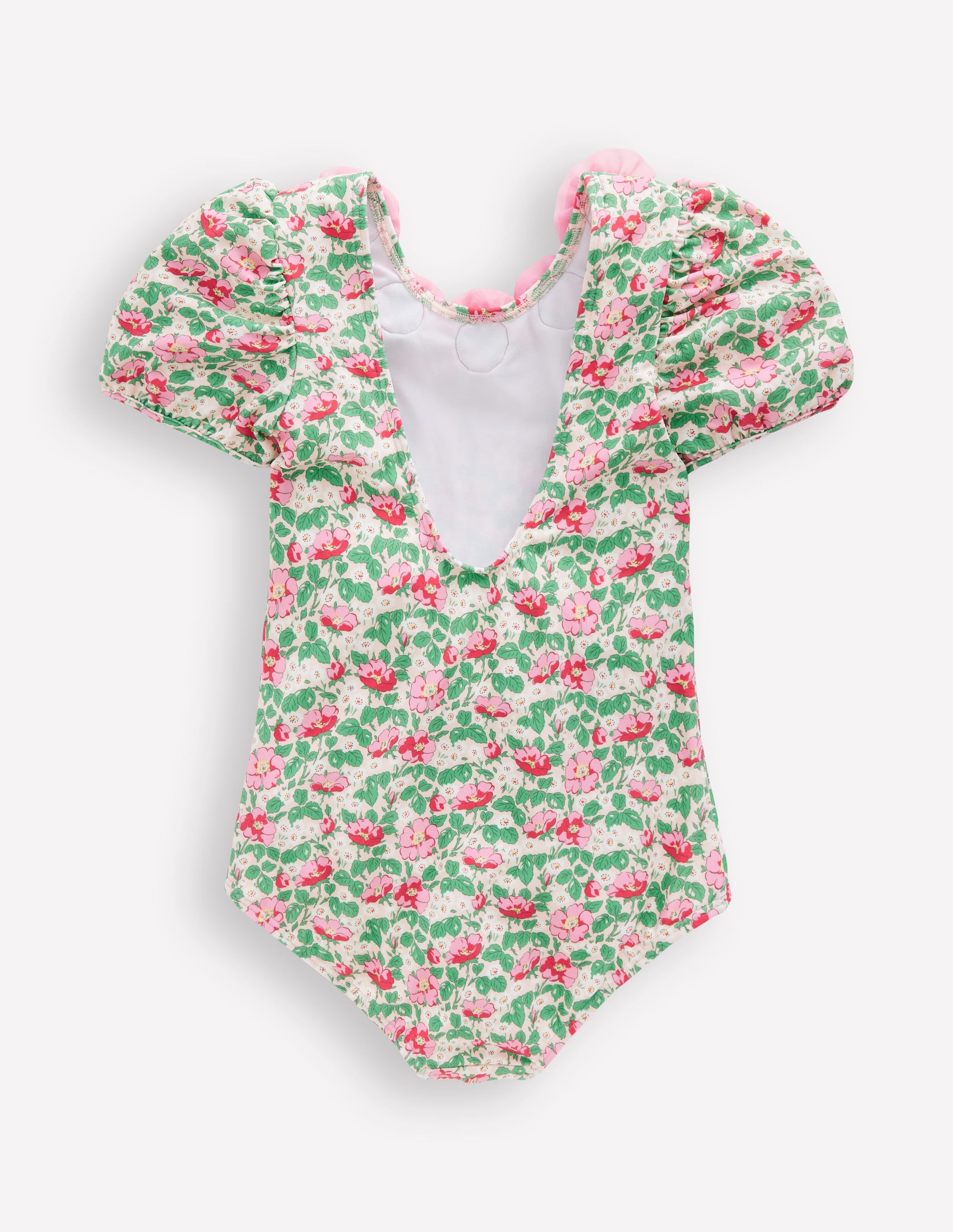 Pretty Scoopback Swimsuit-Chalk Pink Wild Rose - Image 2