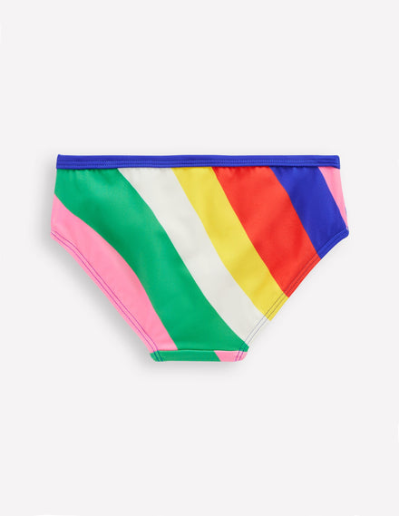 Gemusterte Bikinihose-Bunt Regenbogen Swirl-Motiv