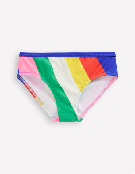 Gemusterte Bikinihose-Bunt Regenbogen Swirl-Motiv