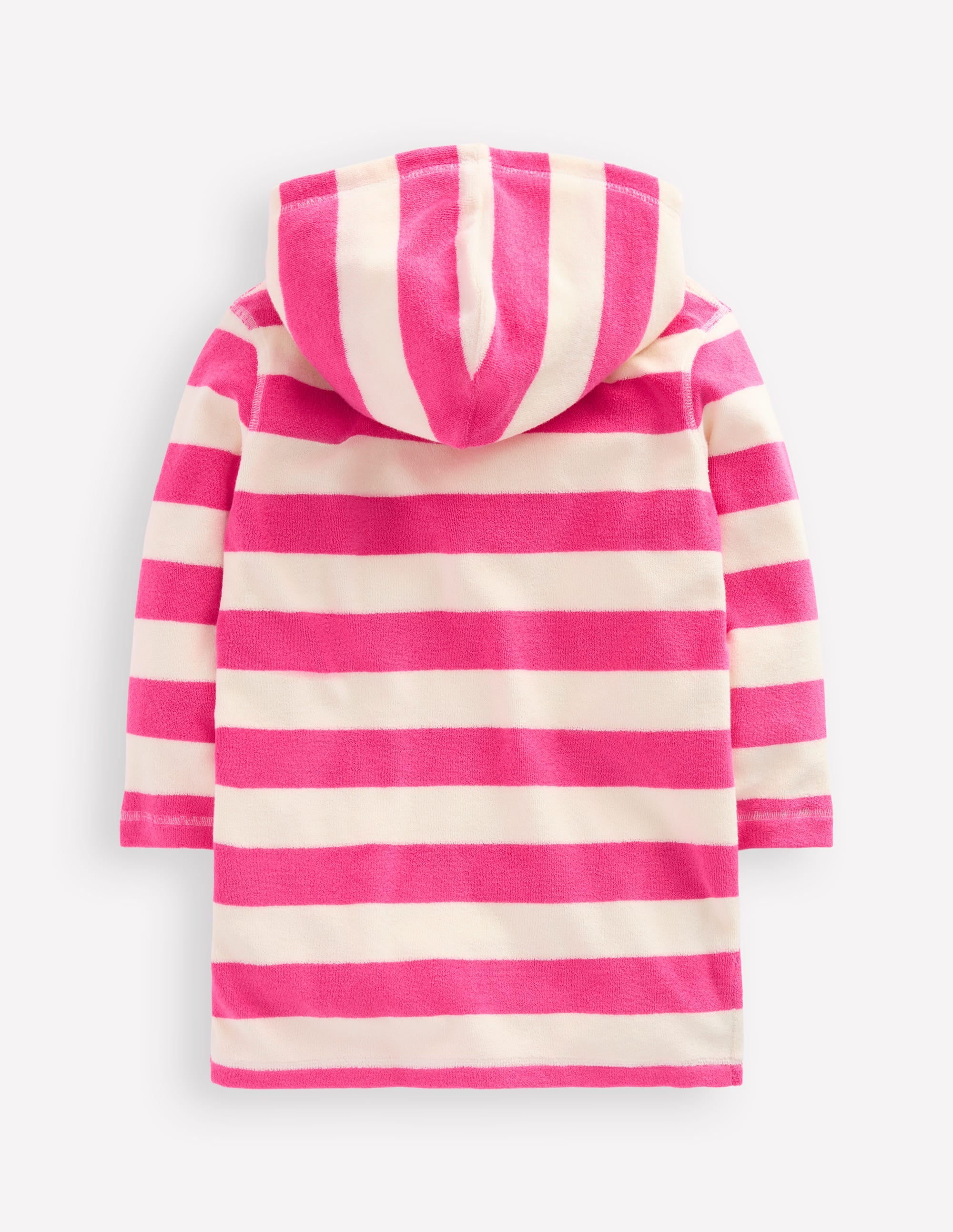 Poncho en éponge Mara-Rayé sirène rose - Image 2