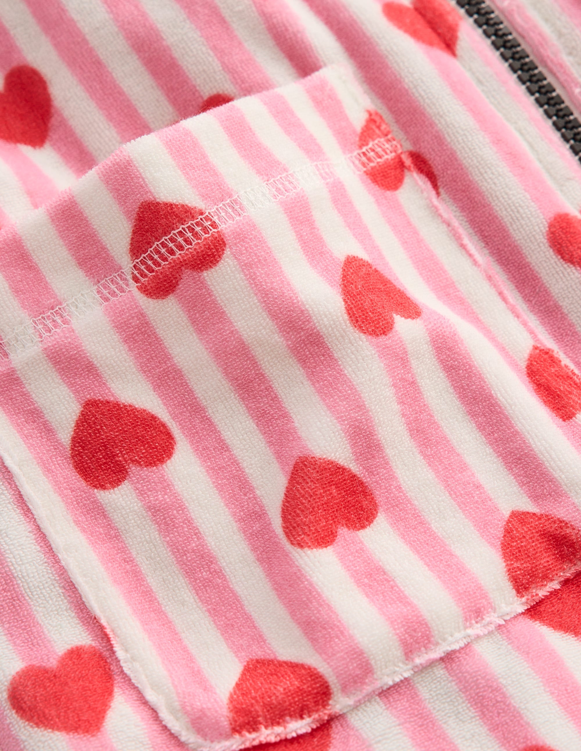 Romie Frottee-Badeponcho mit Reißverschluss-Festivalrosa Riesengänseblümchen - Image 3