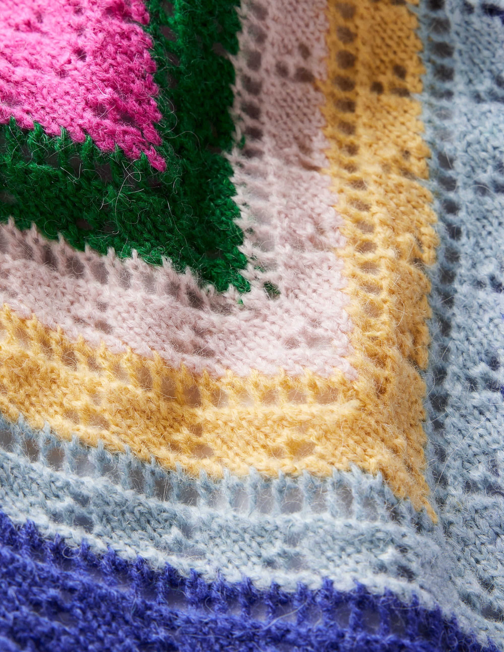 Pull à chevrons-Chevron bleu/rose - Image 3