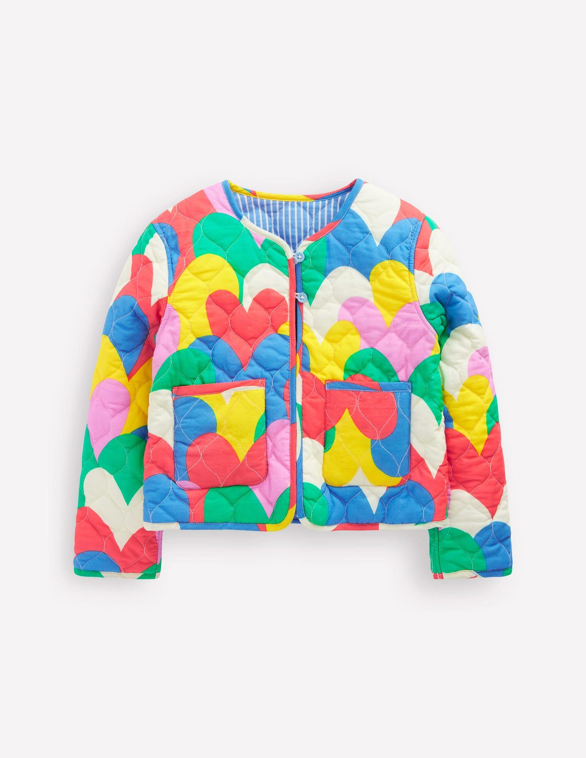 Aurore Wendejacke-Bunte Herzen Tarnmuster - Image 1