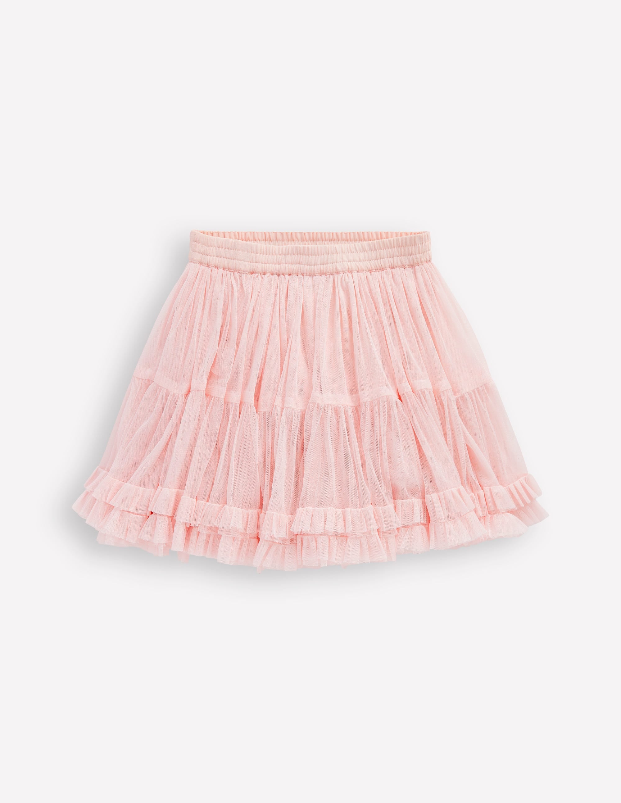Tüllrock mit Rüschen-Blasspink - Image 1