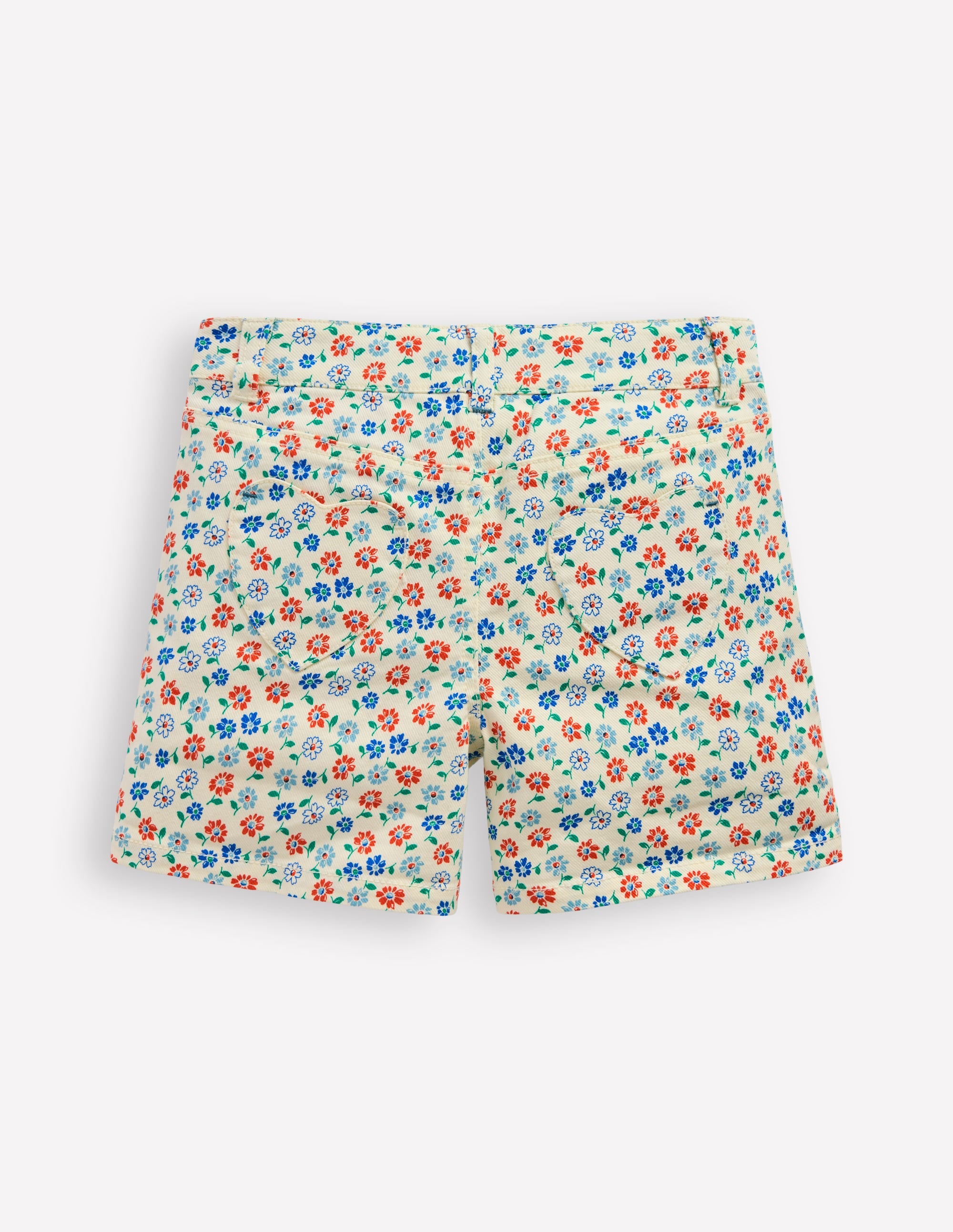 Short en jean-Pâquerette vanille blanc vintage - Image 2