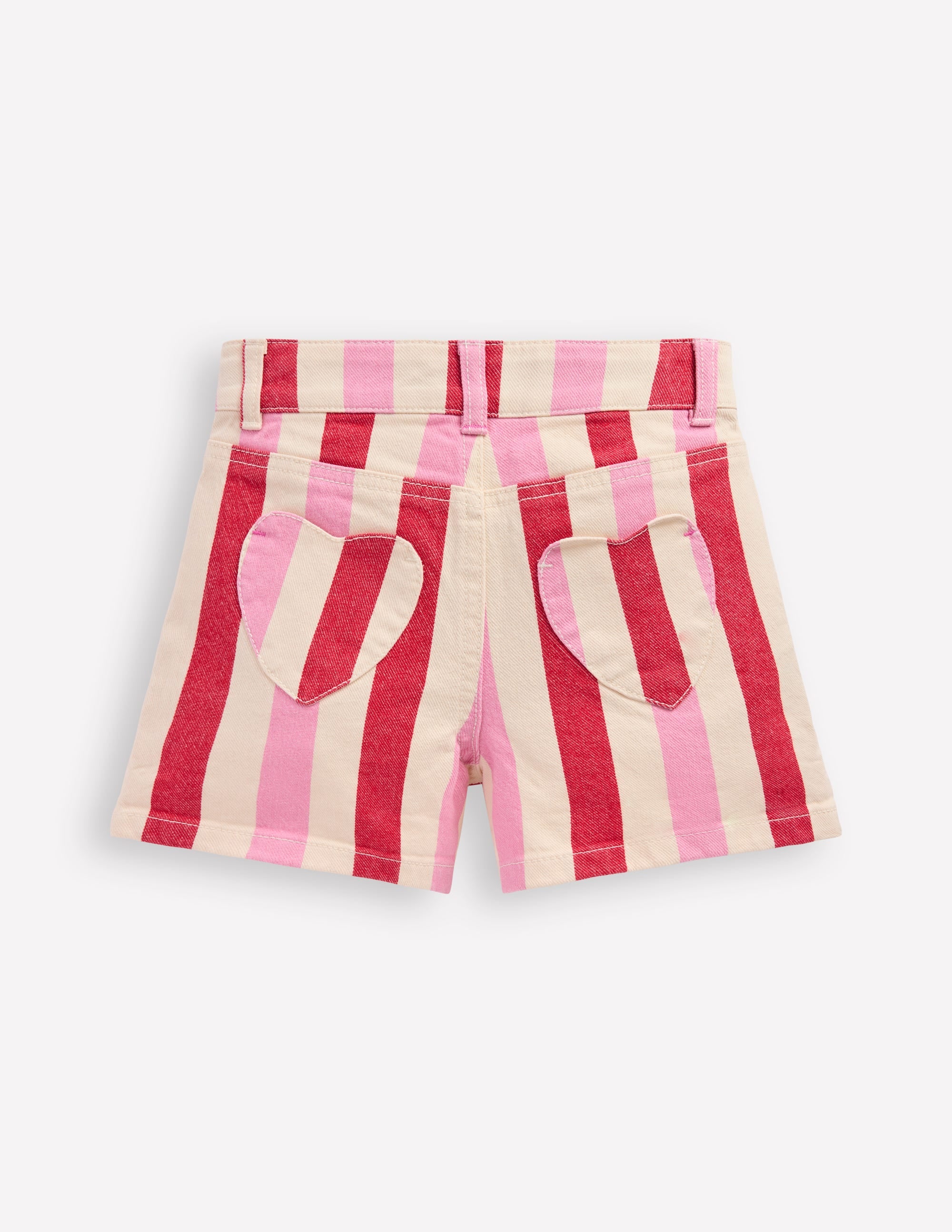 Jeansshorts-Rosa und rote Streifen - Image 2