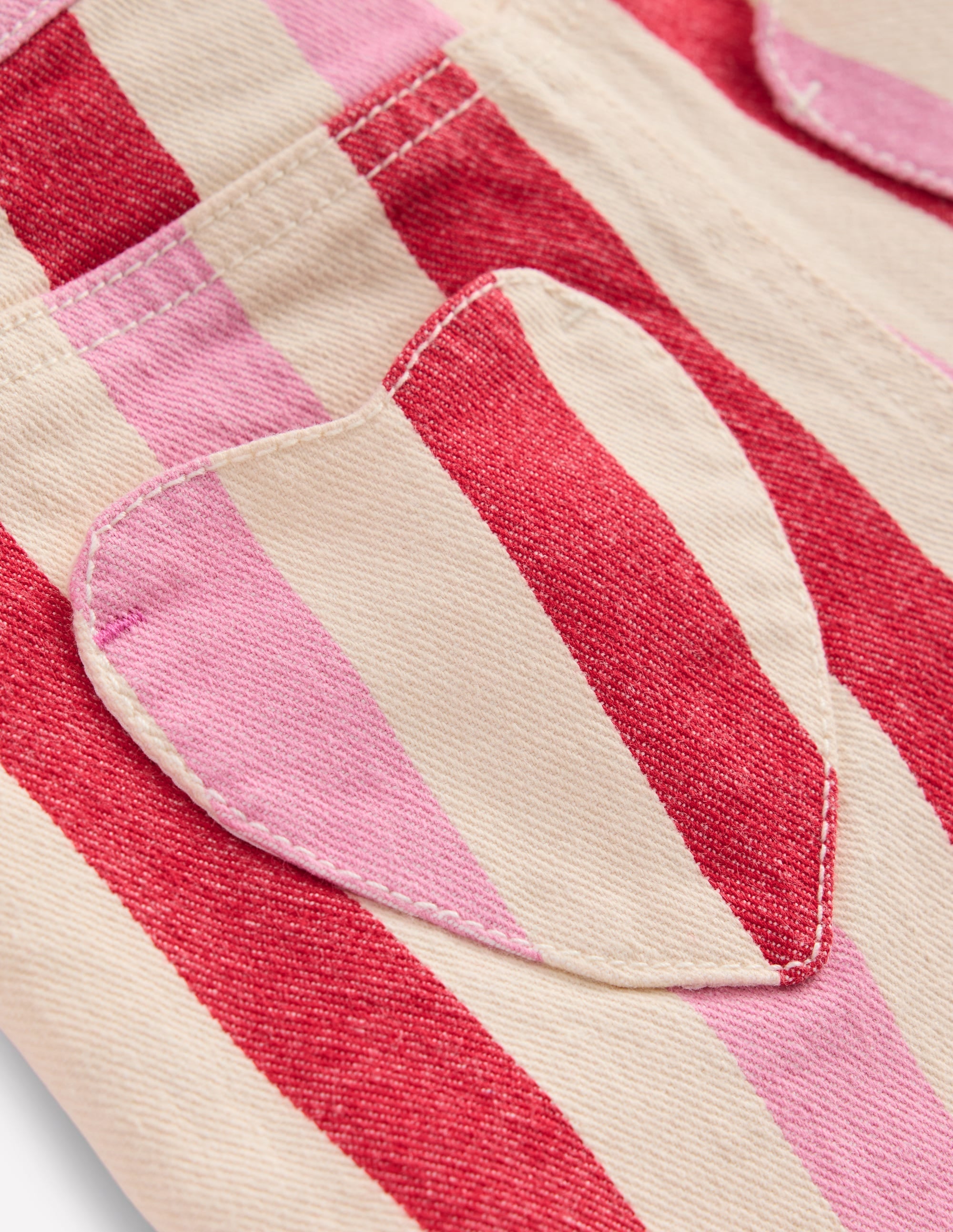 Jeansshorts-Rosa und rote Streifen - Image 3