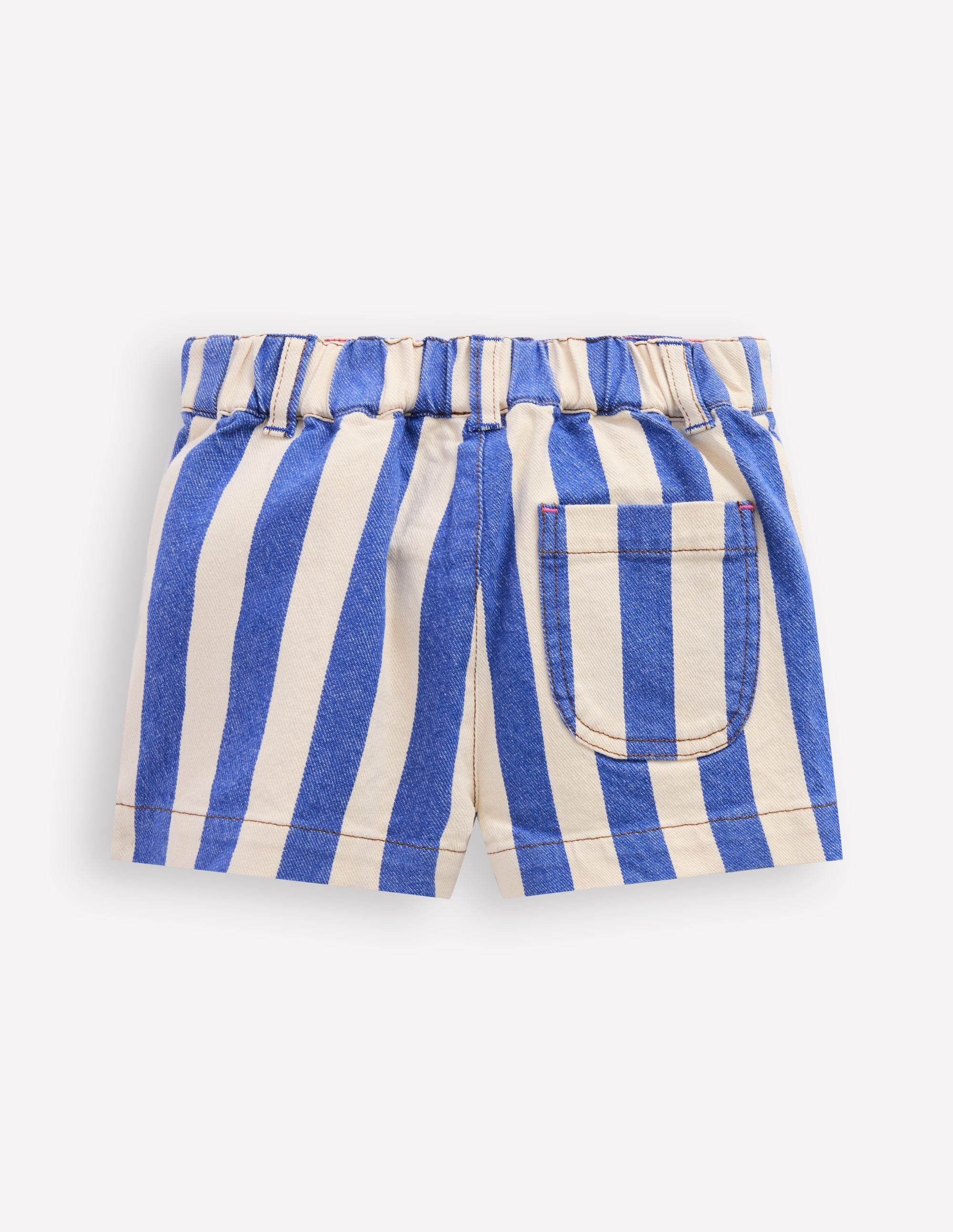 Short à poches plaquées-Bleu orion/ivoire - Image 2
