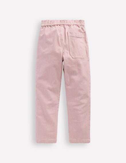 Pantalon à enfiler-Coutil rose