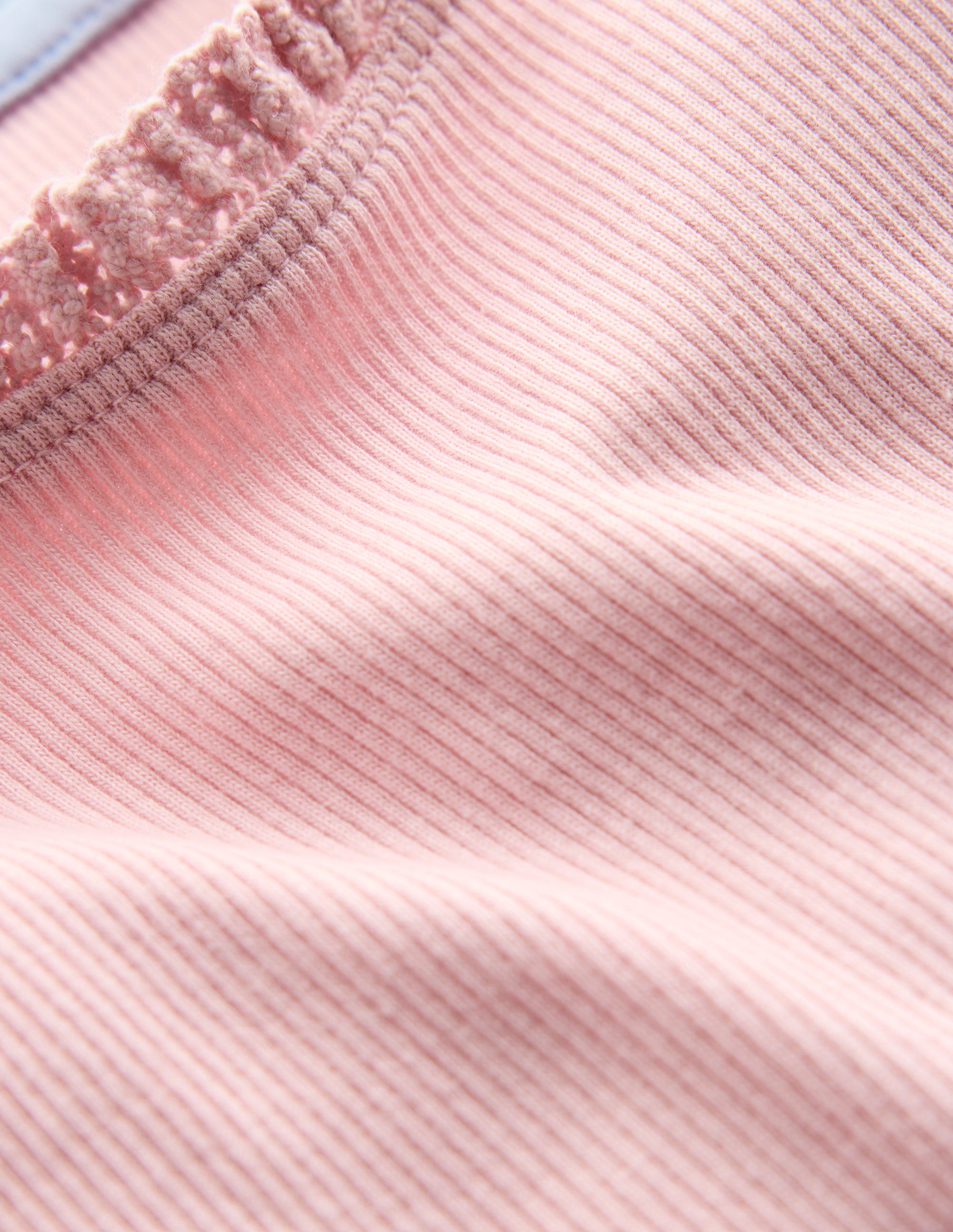 Geripptes Kurzarm-T-Shirt-Artic Marl - Image 3