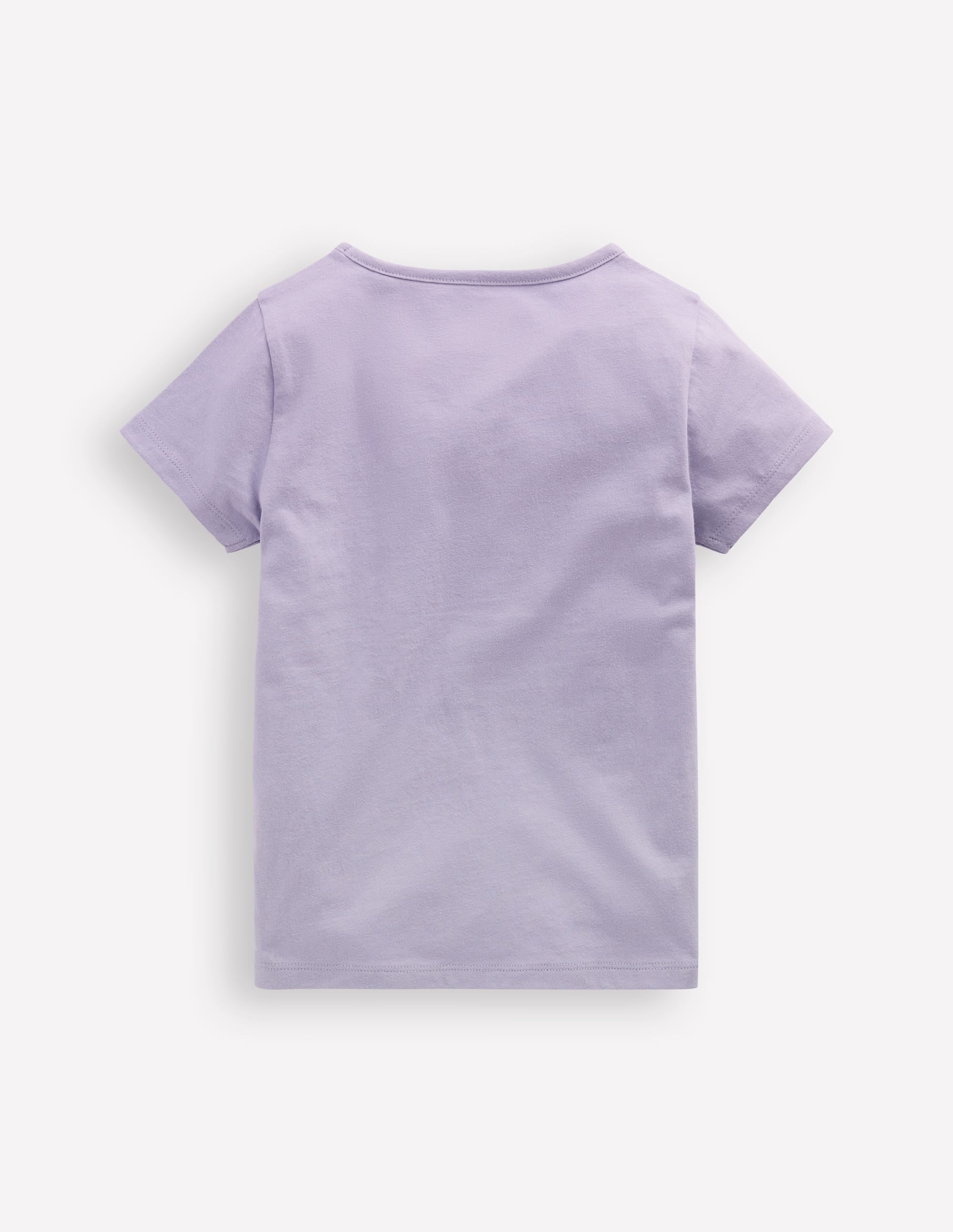 T-shirt manches courtes à appliqué-Cerises lavande brumeux - Image 2