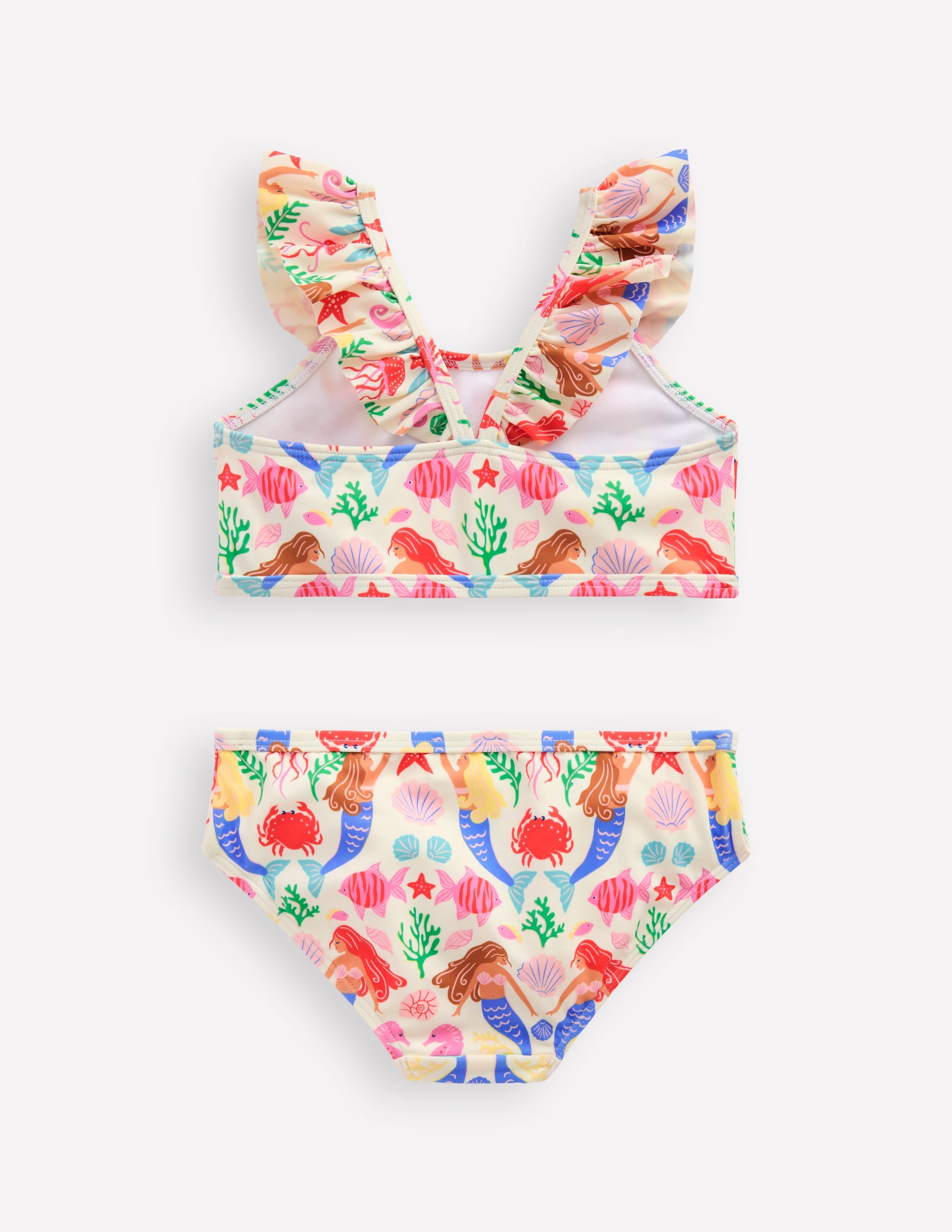 Bikini mit Rüschenträgern-Naturweiß Meerjungfrau - Image 1