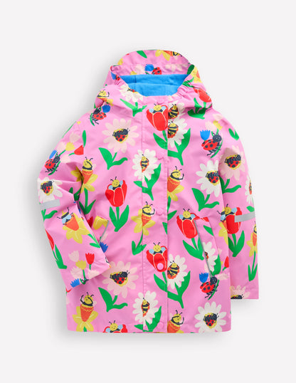 Waterproof Fisherman's Jacket-Pink Spring Garden