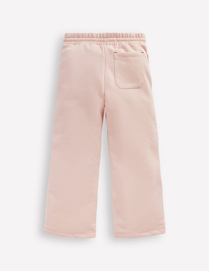 Wide Leg Applique Jogger-Chalk Pink Hearts