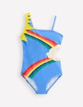 Lettice Cut Out Swimsuit-Forget Me Not Blue Weather
