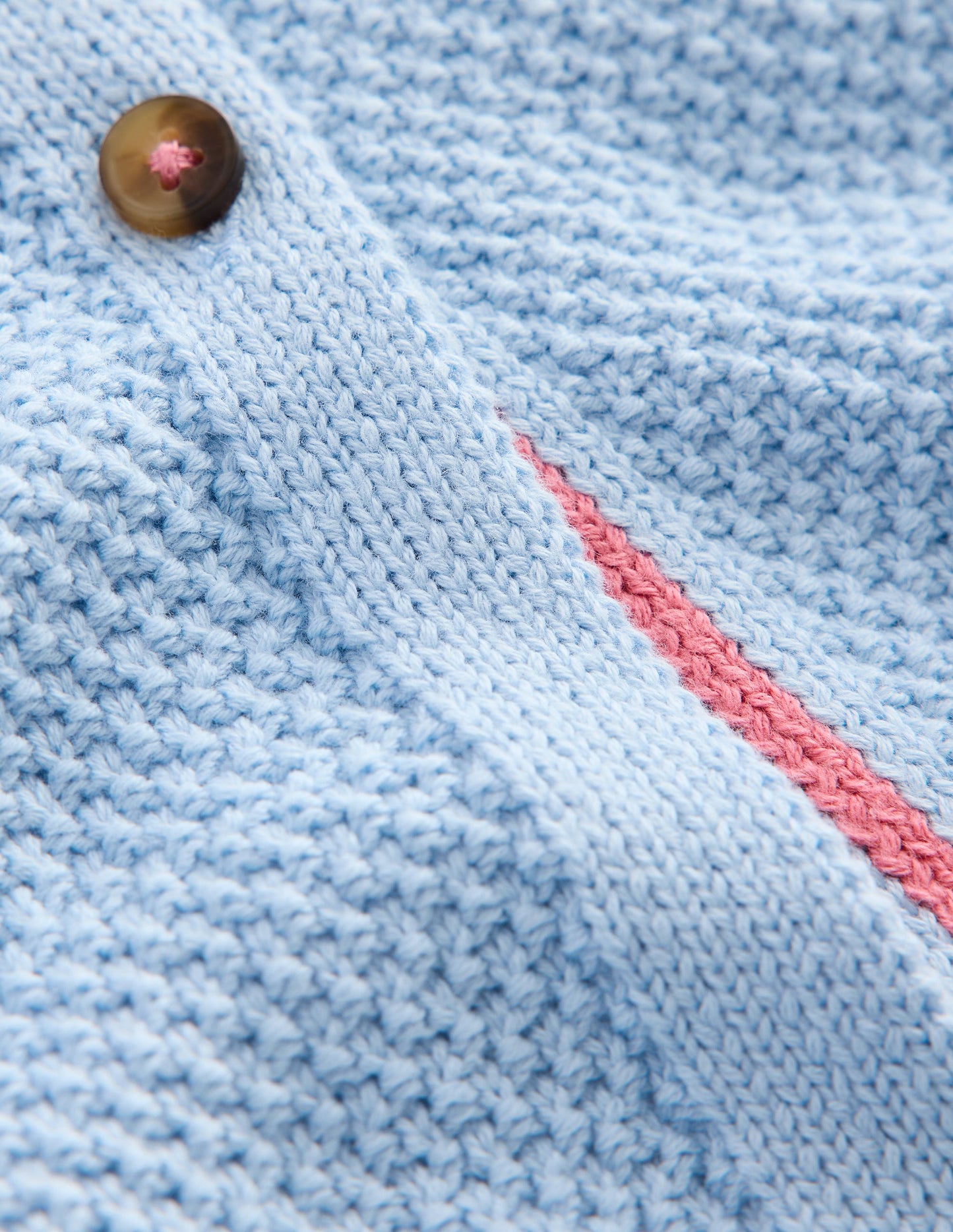 Everyday Cotton Cardigan-Glacier Blue