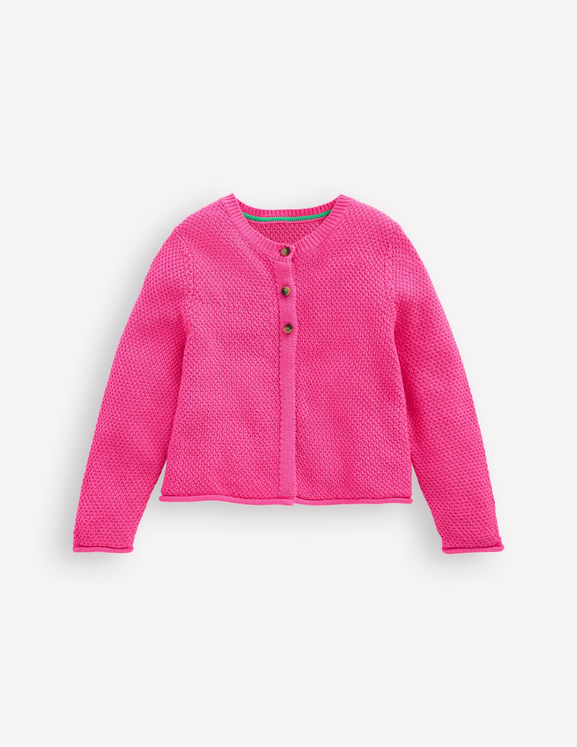 Baumwoll-Strickjacke für den Alltag-Sorbet-Rosa - Image 1