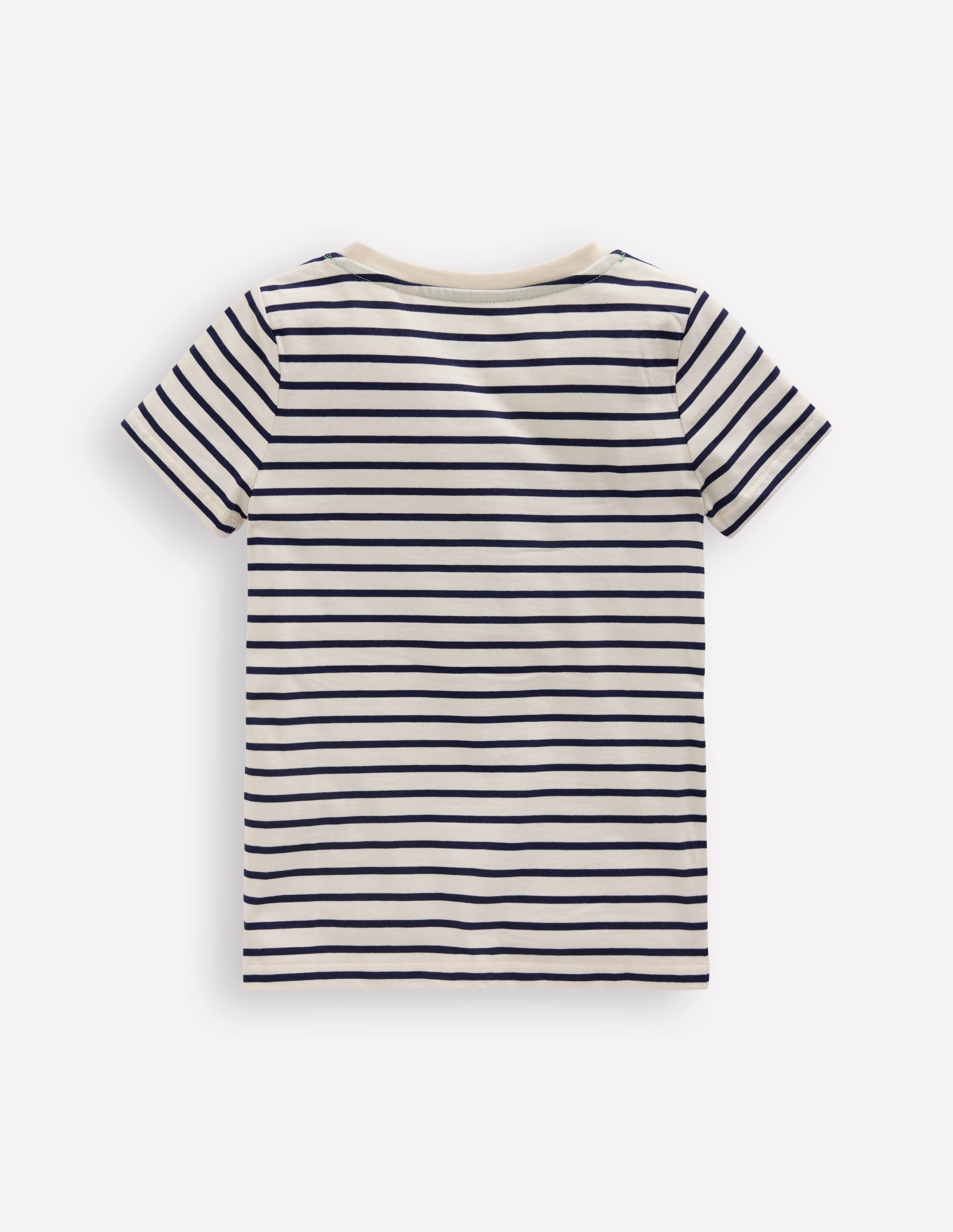 T-shirt Bay en bouclé-Cerises bleu marine foncé/ivoire - Image 2