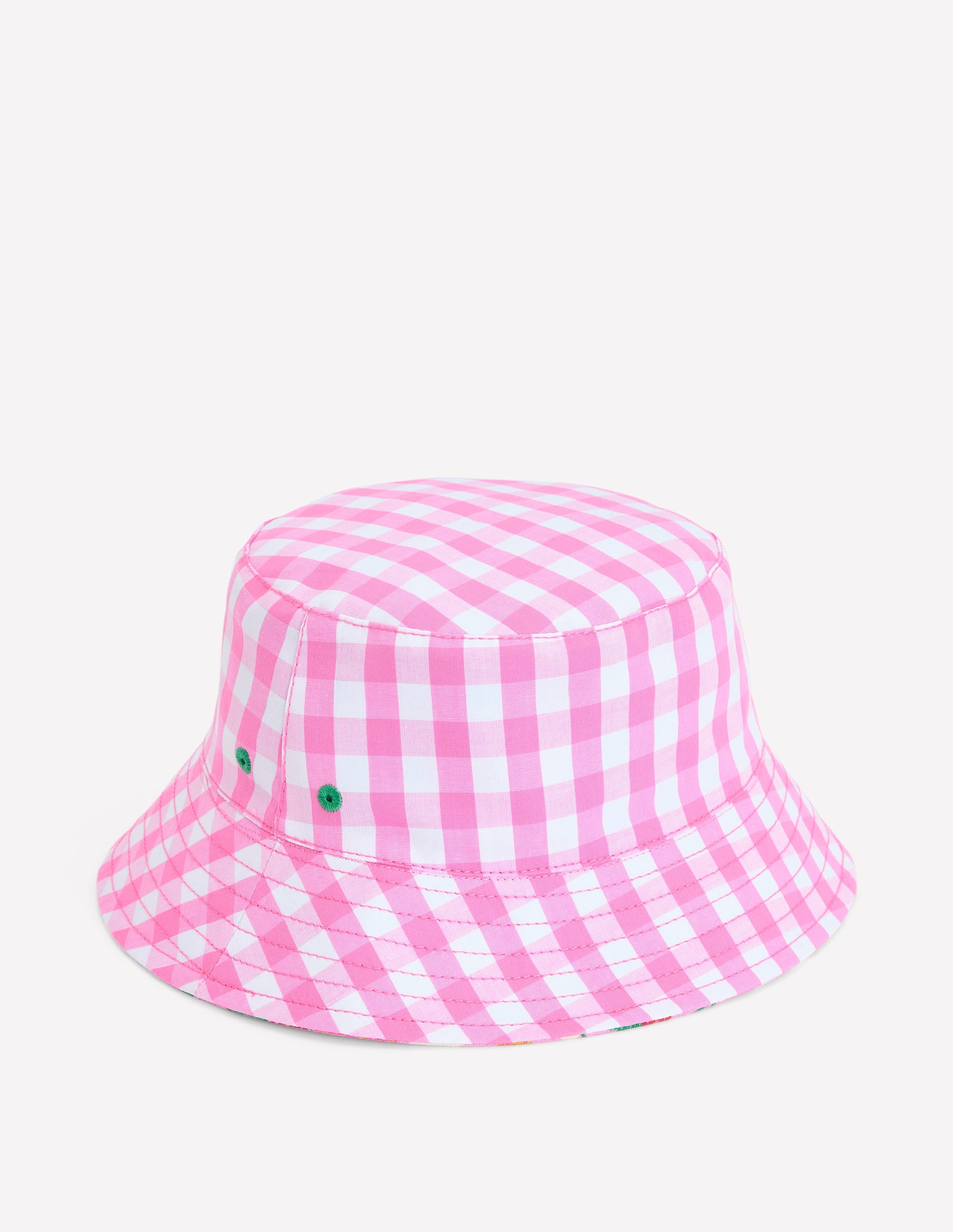 Wendbarer Fischerhut-Rosa Erdbeere Vichykaro - Image 4