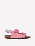 Sandales colourblock-Colourblock rose