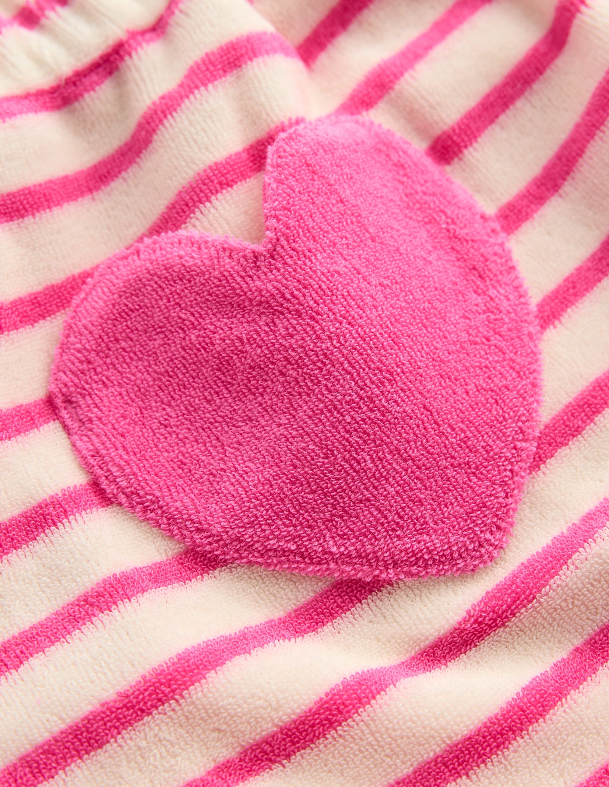 Frottee-Shorts mit Rüschensaum-Sorbet-Rosa/Naturweiß gestreift - Image 3
