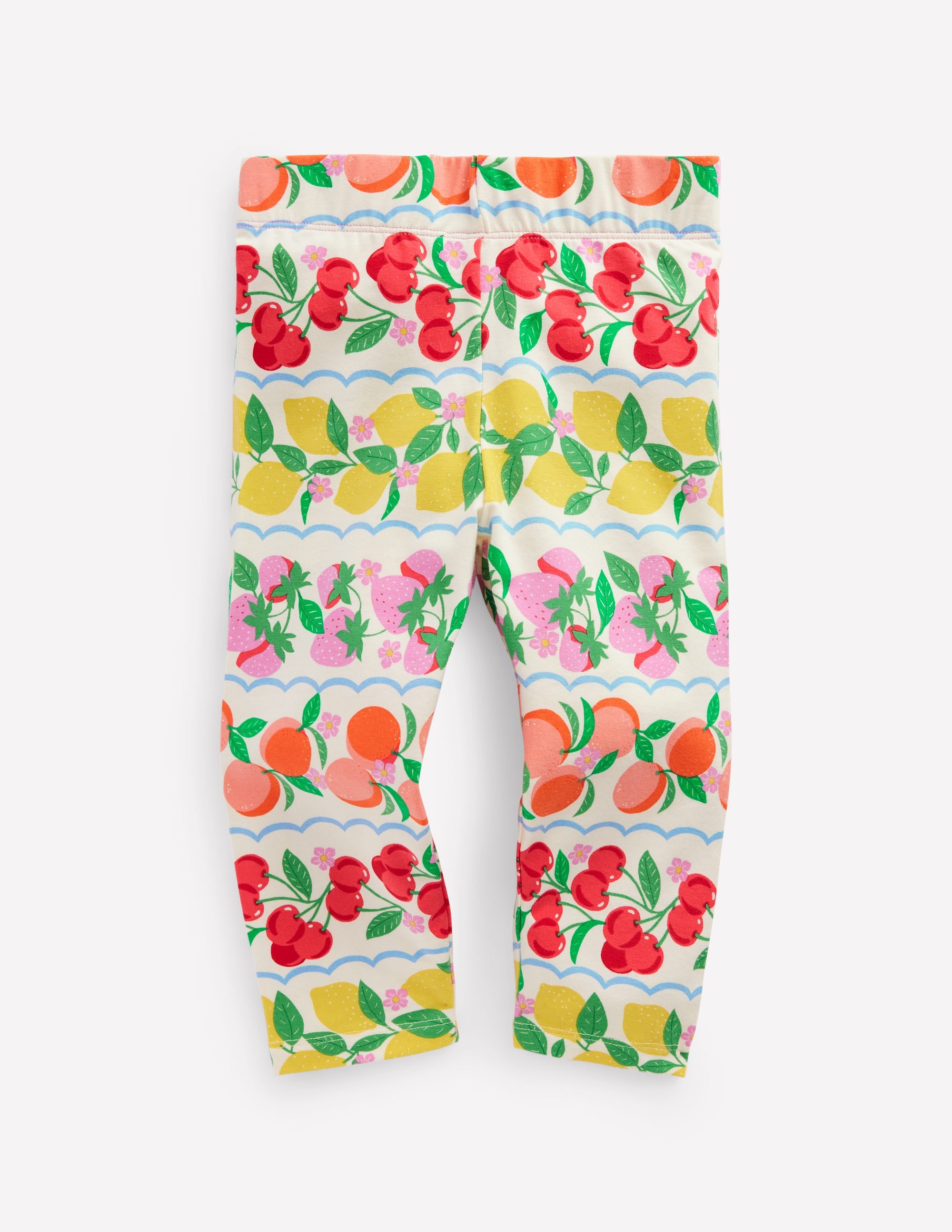 Lustige, verkürzte Leggings-Regenbogenfrucht Streifen - Image 1