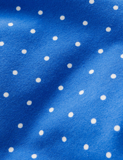 Legging court fun-Petits pois bleu martin-pêcheur