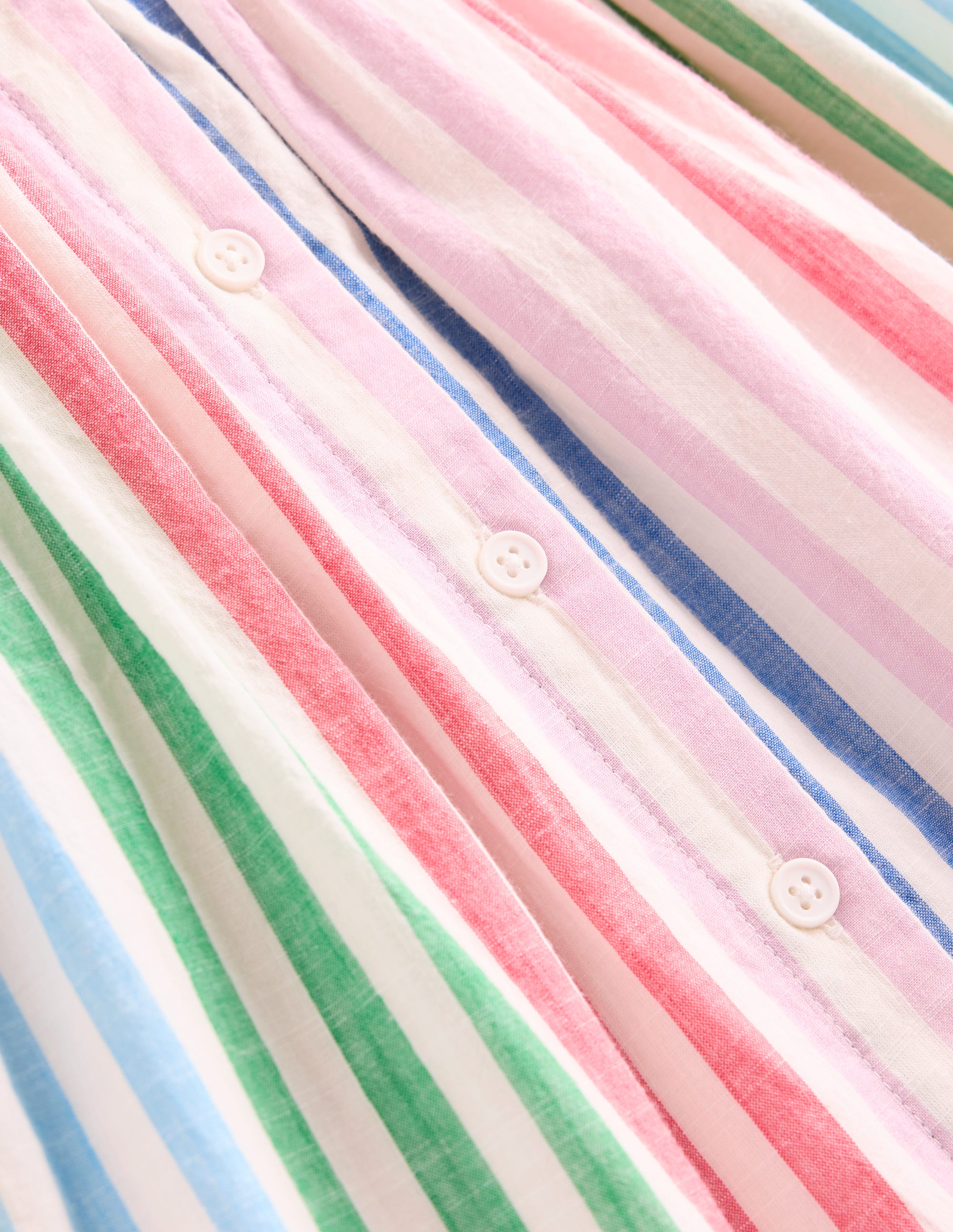 Robe Remy boutonnée-À Rayures Multicolores - Image 4