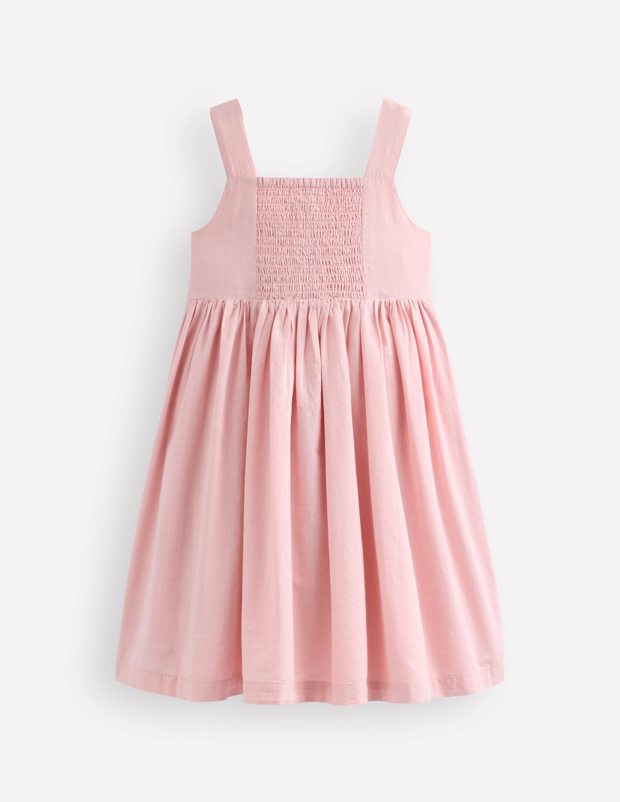 Remy Kleid mit durchgehender Knopfleiste-Kreiderosa Bouclé Obst - Image 3