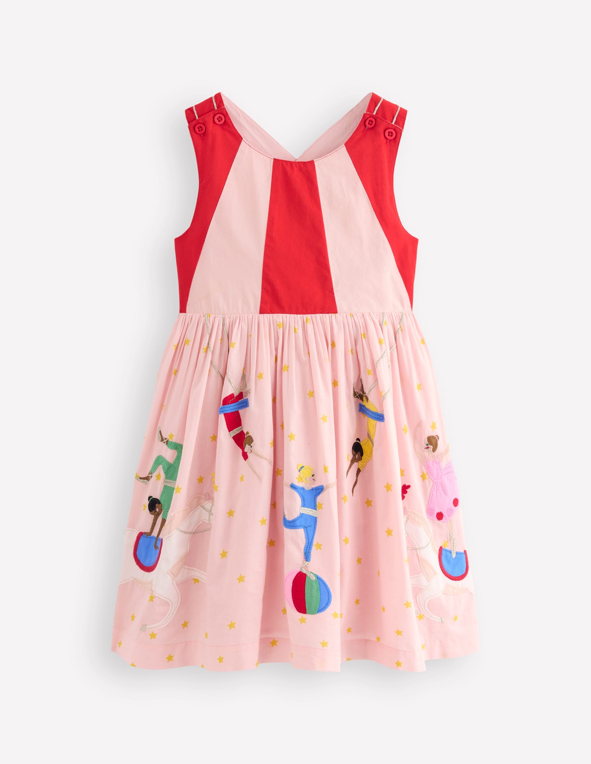 Robe Zadie avec appliqué au dos-Acrobates de cirque - Image 1