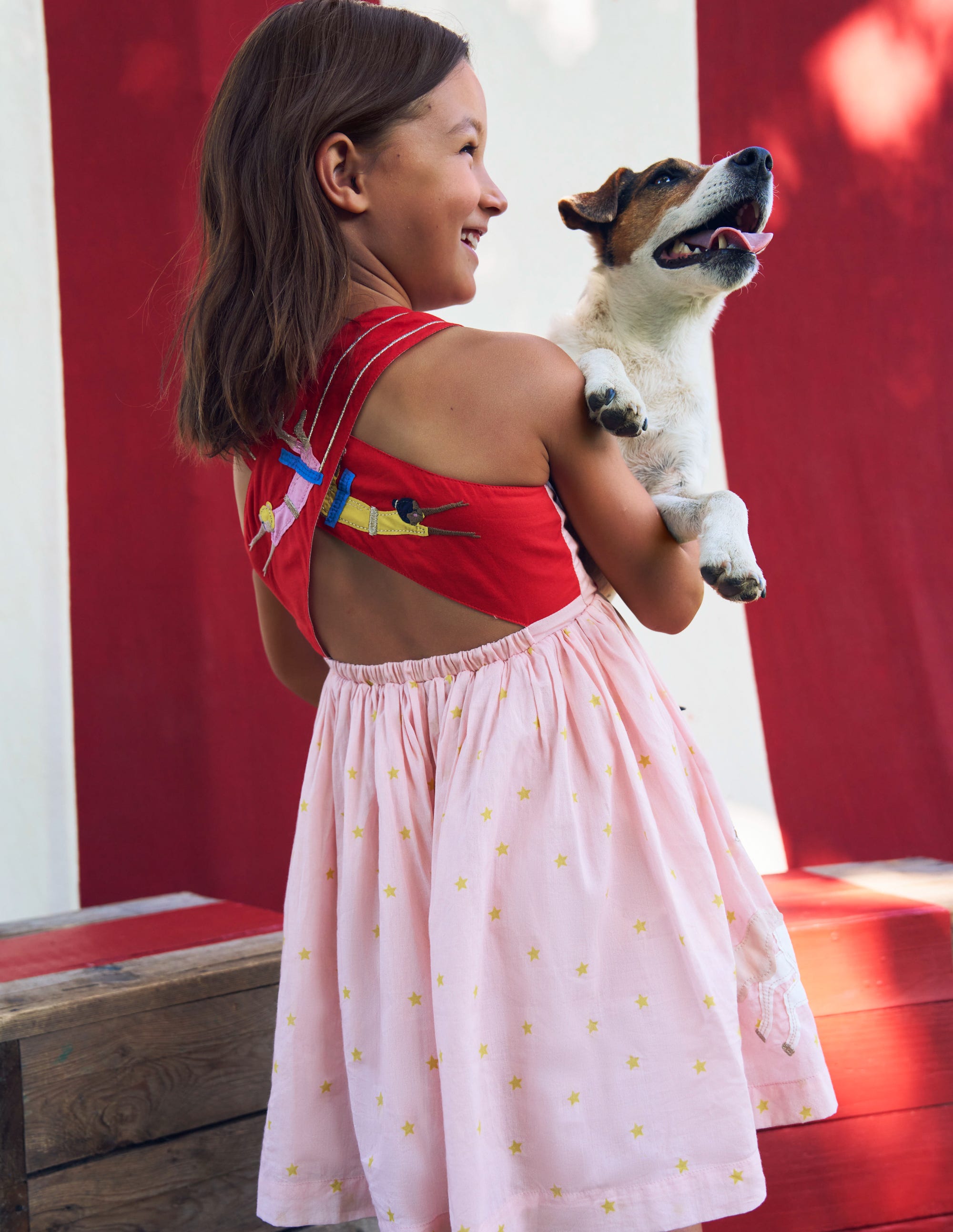 Robe Zadie avec appliqué au dos-Acrobates de cirque - Image 5
