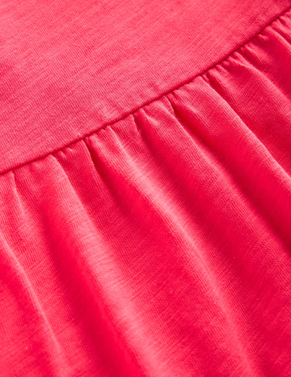 Ali Jerseykleid mit Bommelbesatz-Fandango-Rosa