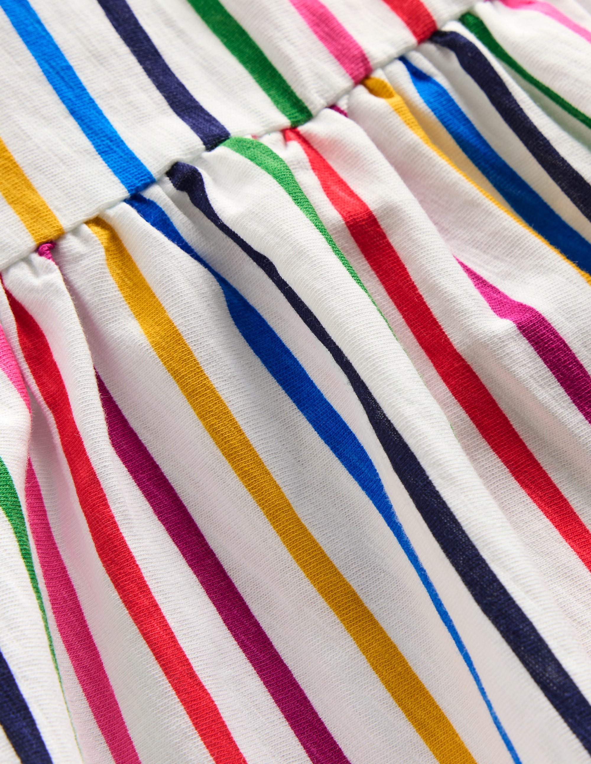 Robe en jersey Ali à pompons-À Rayures Multicolores - Image 3