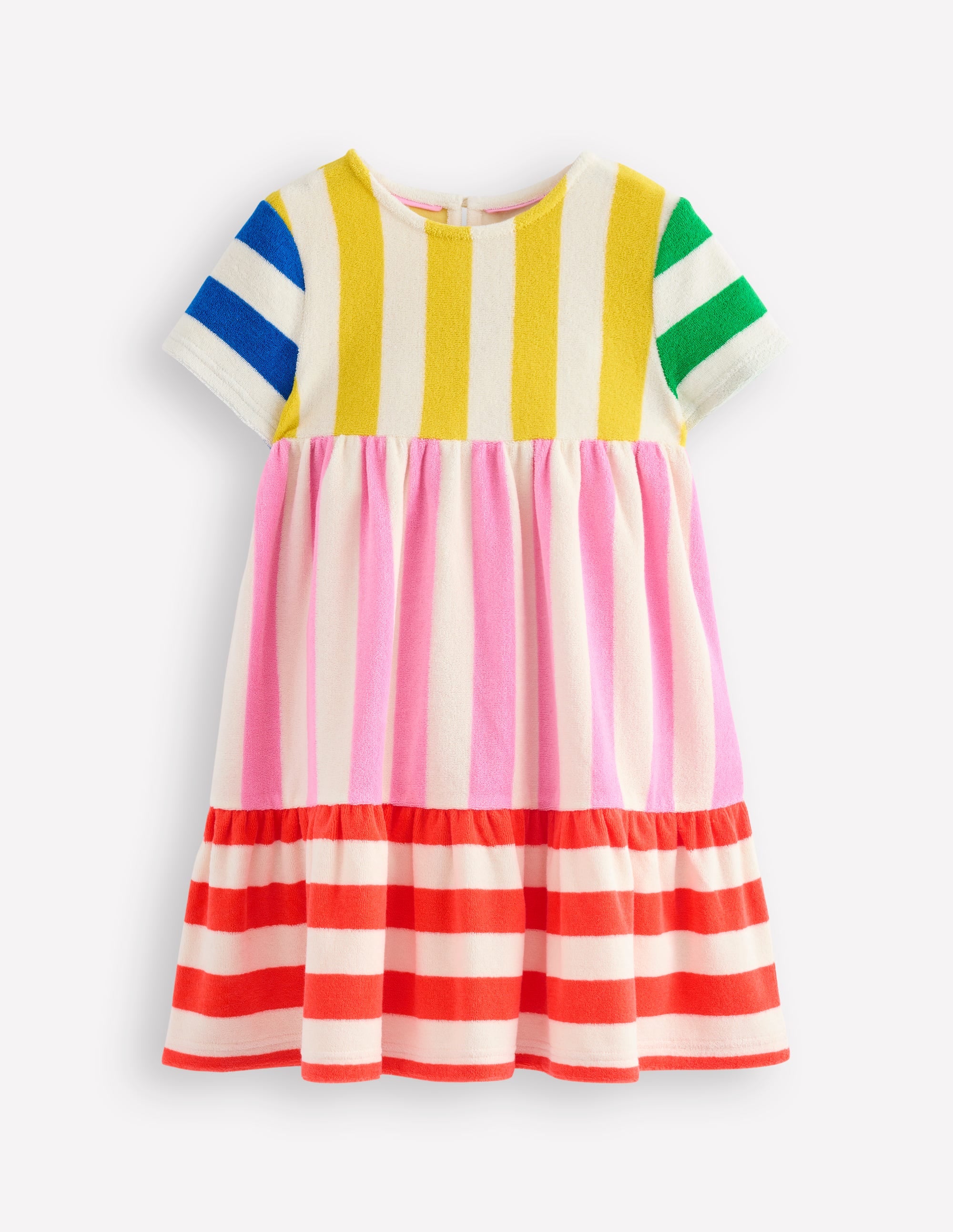 Robe tournoyante Ariel en éponge-Rayé multi pêle-mêle - Image 2