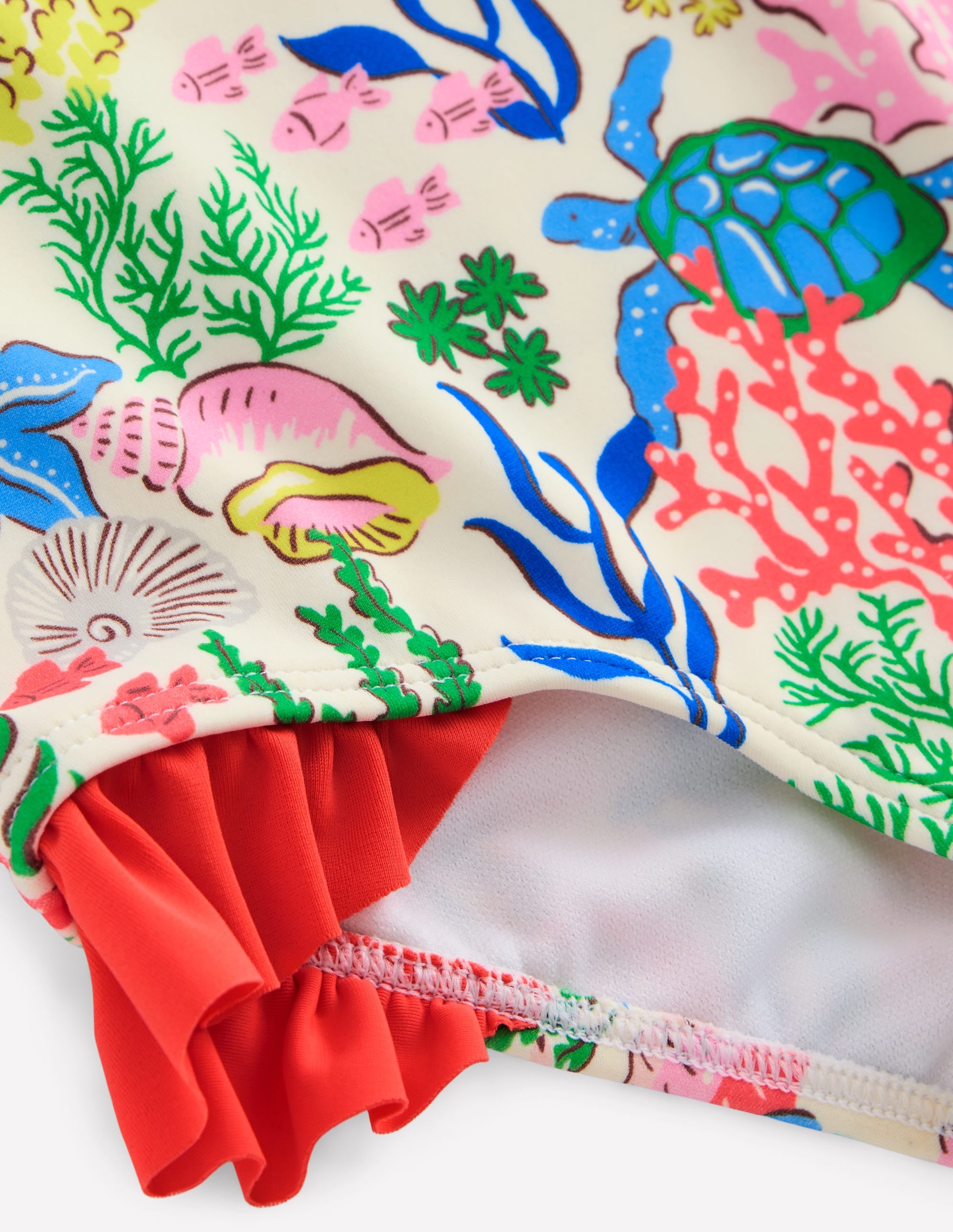 Joli maillot de bain croisé dans le dos-Motif Coral Cove multi - Image 3
