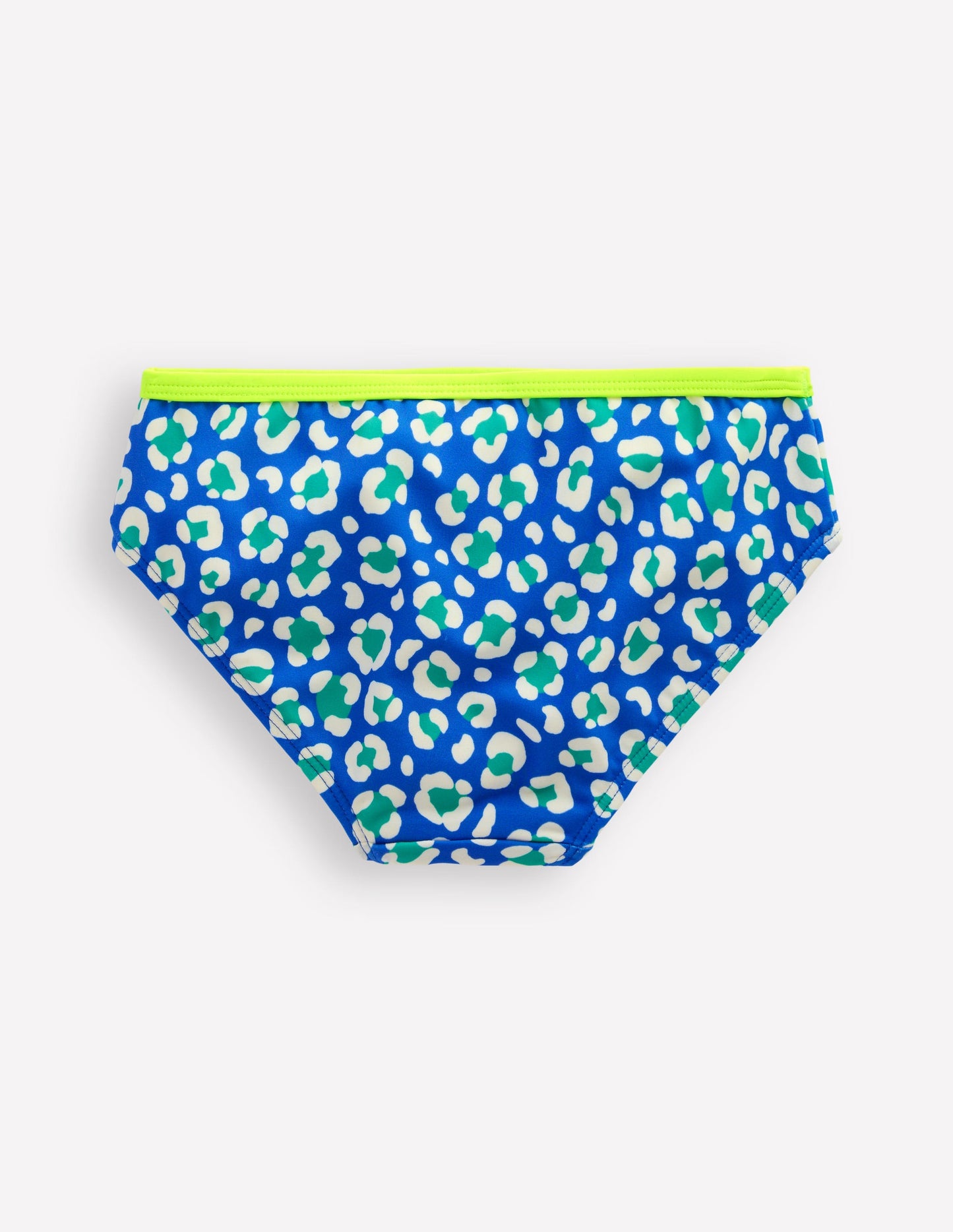 Gemusterte Bikinihose-Aquamarin Leopard